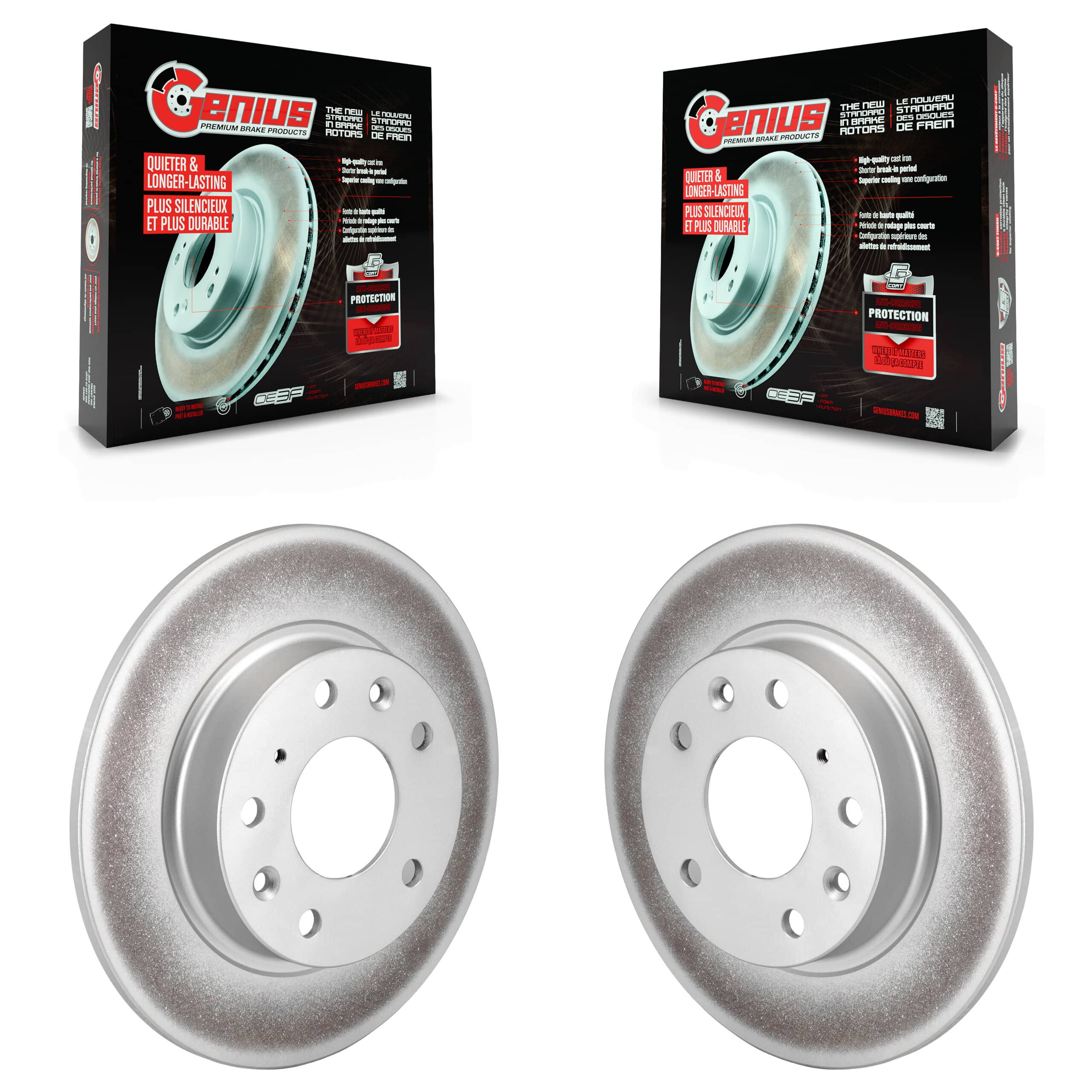 Genius - KG-100663 - Rear Disc Brake Rotor Kits