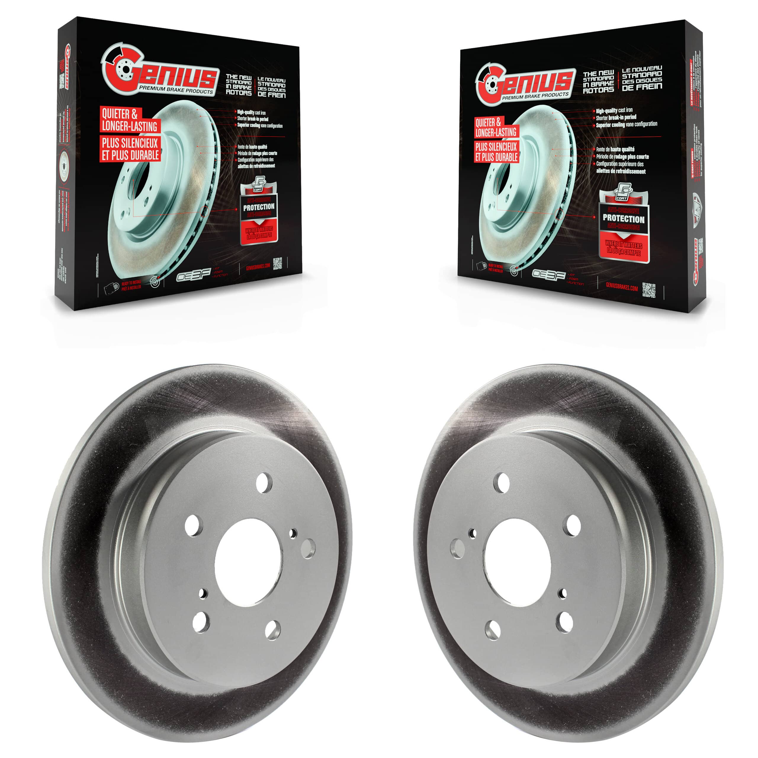 Genius - KG-100674 - Rear Disc Brake Rotor Kits