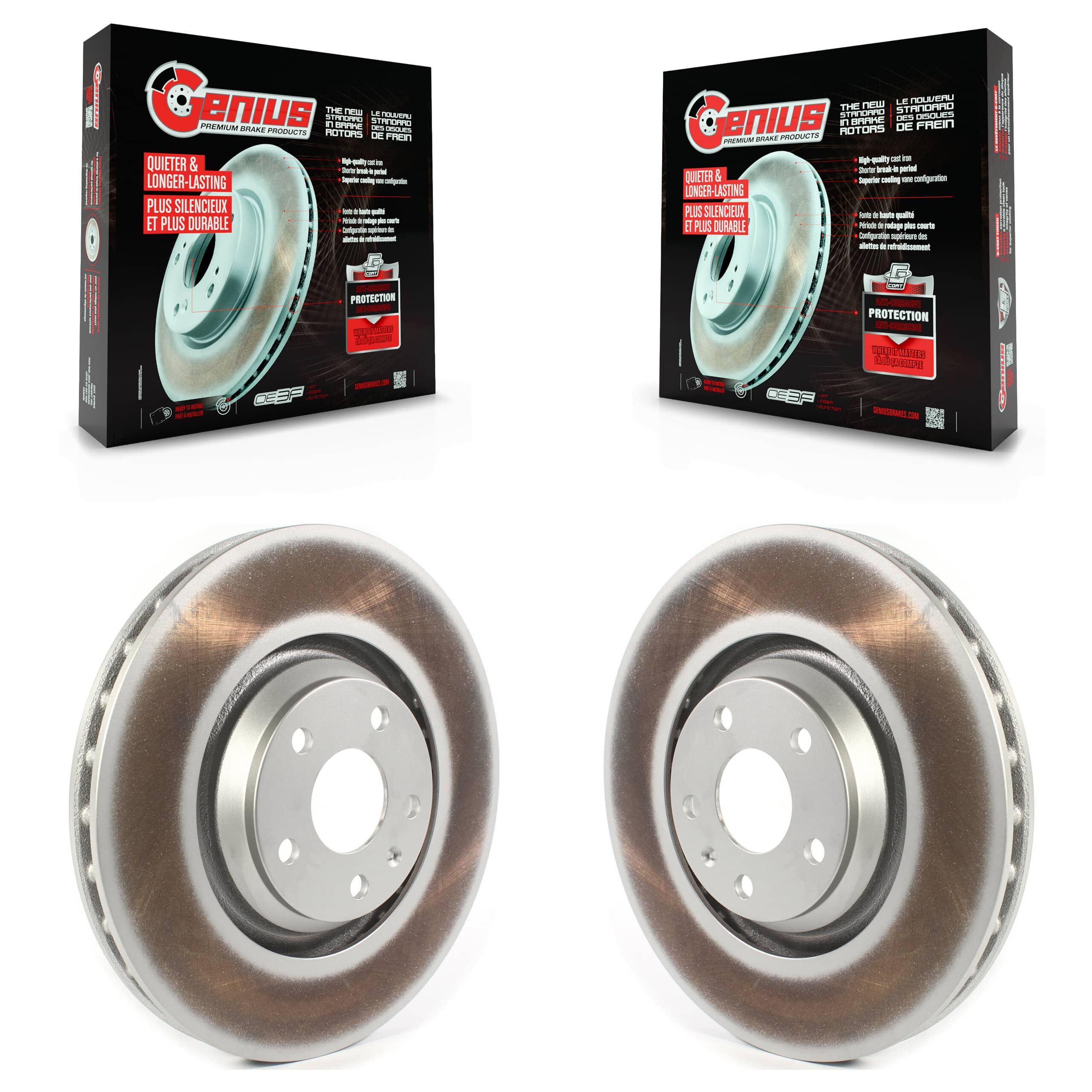 Genius - KG-101324 - Front Disc Brake Rotor Kits