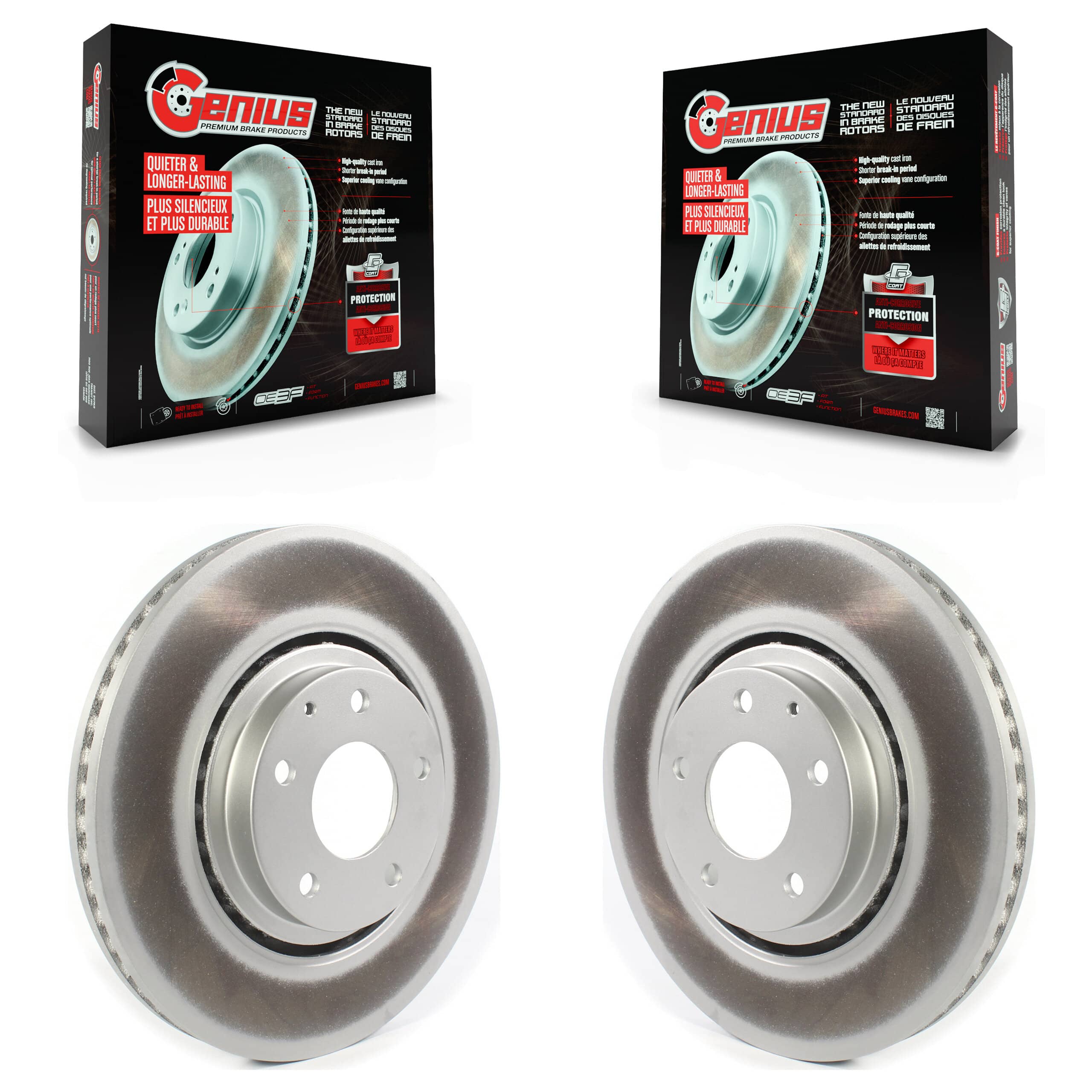 Genius - KG-101337 - Front Disc Brake Rotor Kits