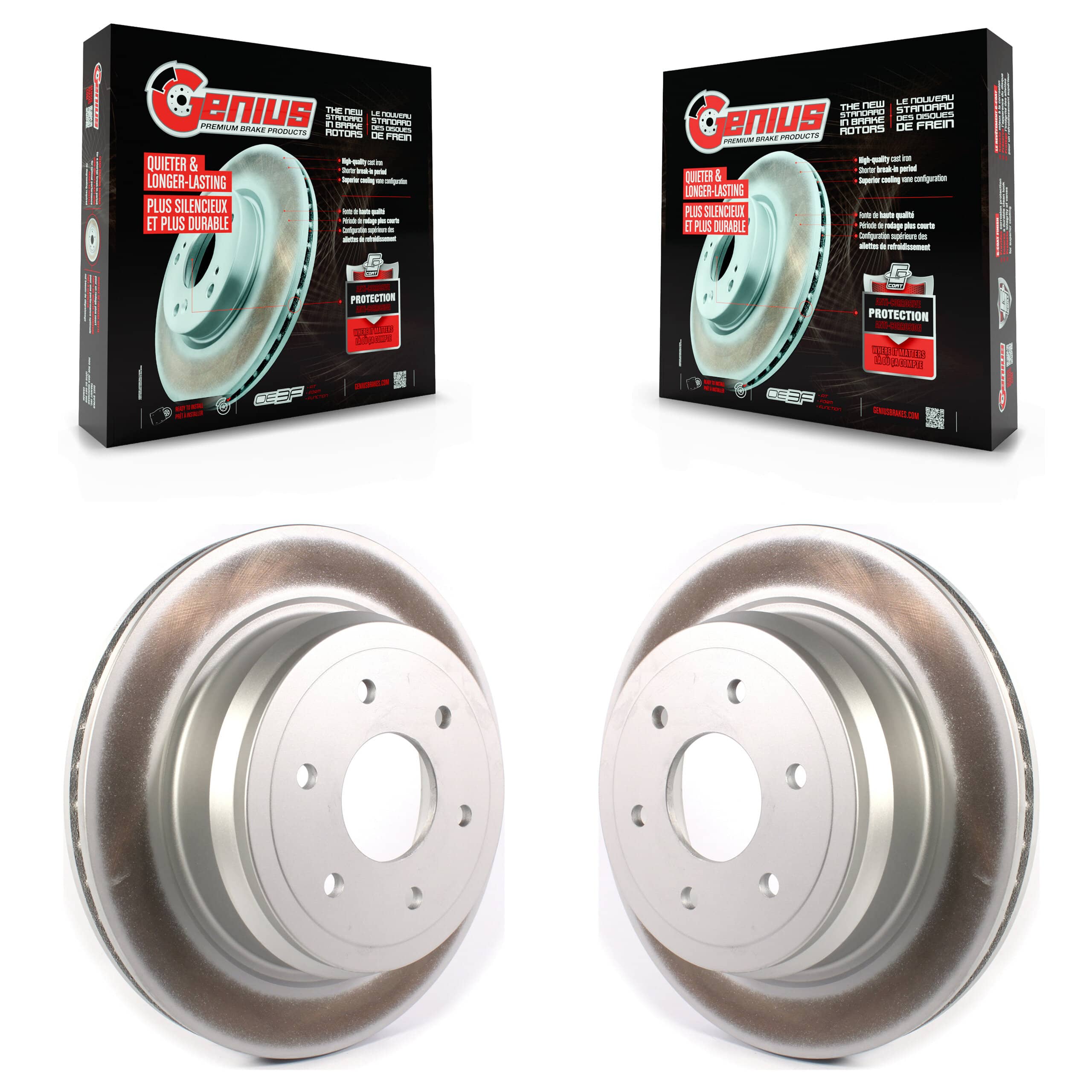 Genius - KG-101364 - Rear Disc Brake Rotor Kits