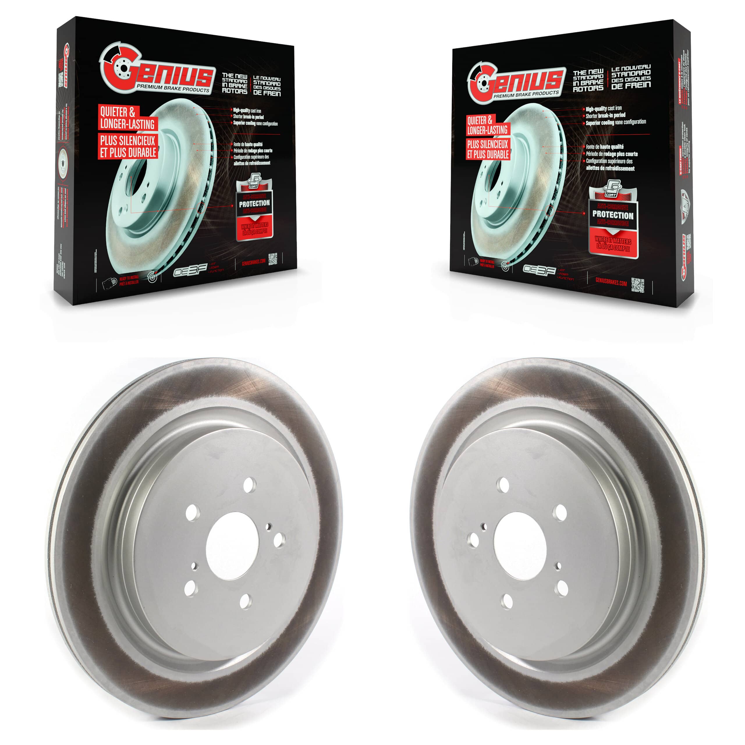 Genius - KG-101365 - Rear Disc Brake Rotor Kits