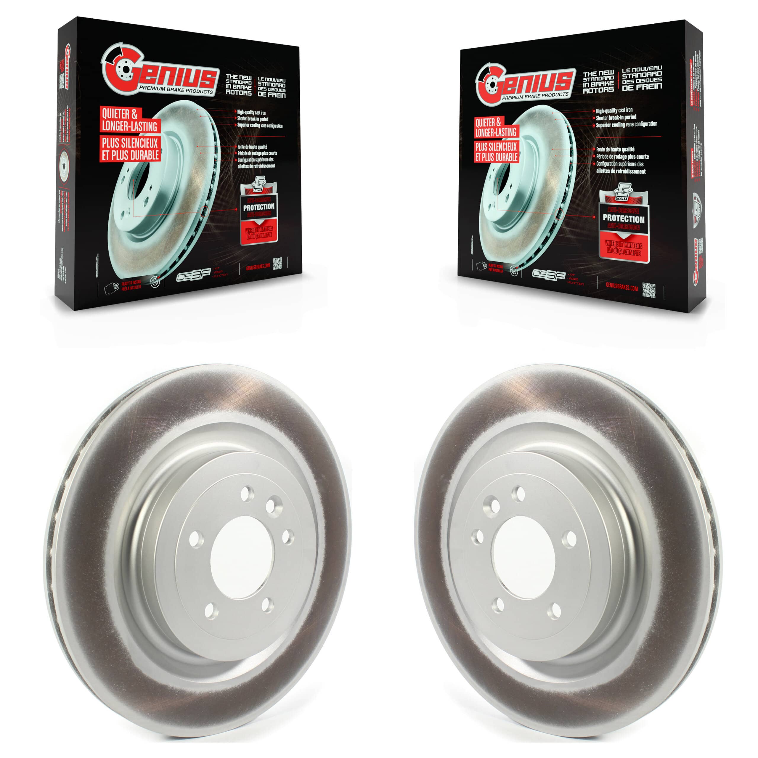 Genius - KG-101366 - Rear Disc Brake Rotor Kits