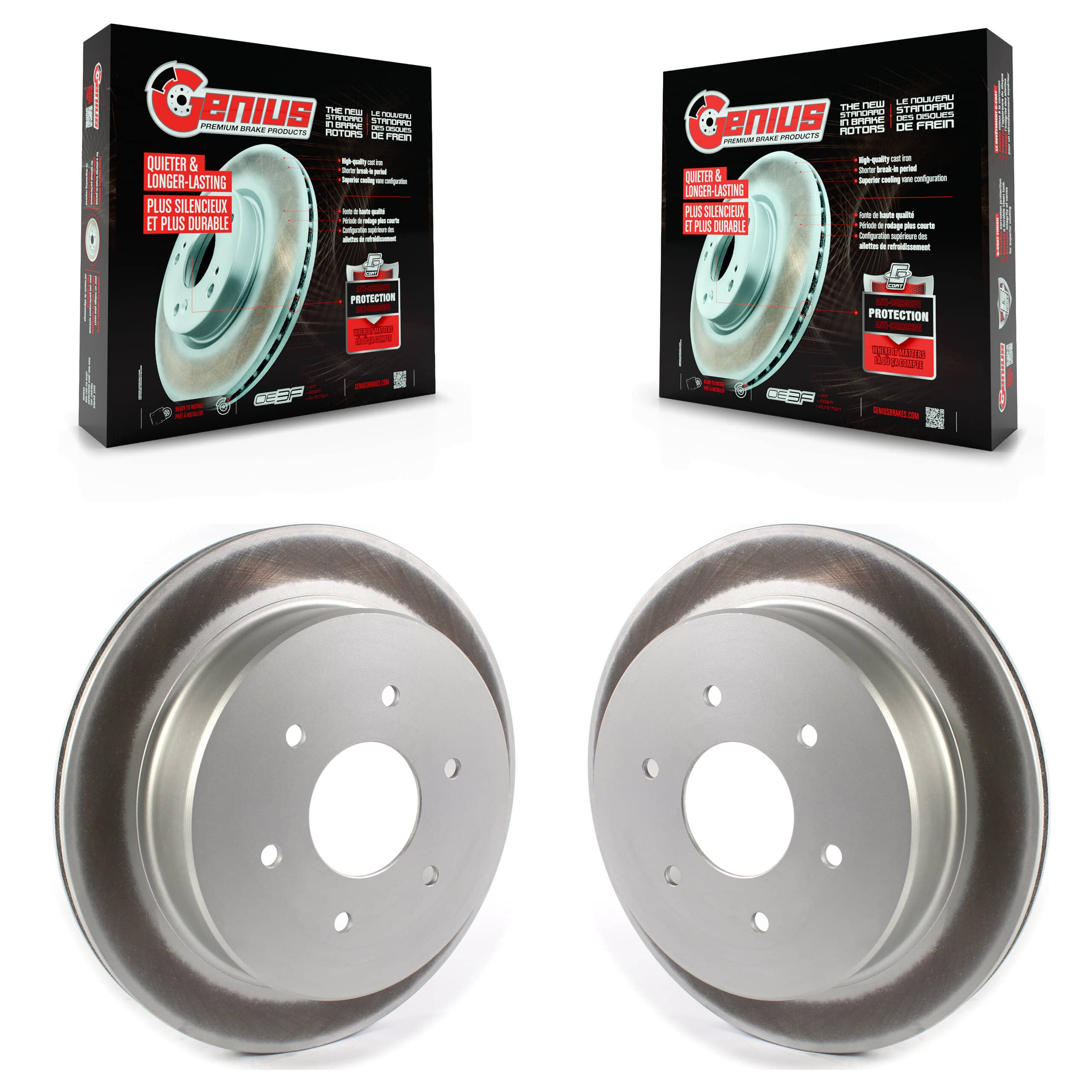 Genius - KG-101369 - Rear Disc Brake Rotor Kits