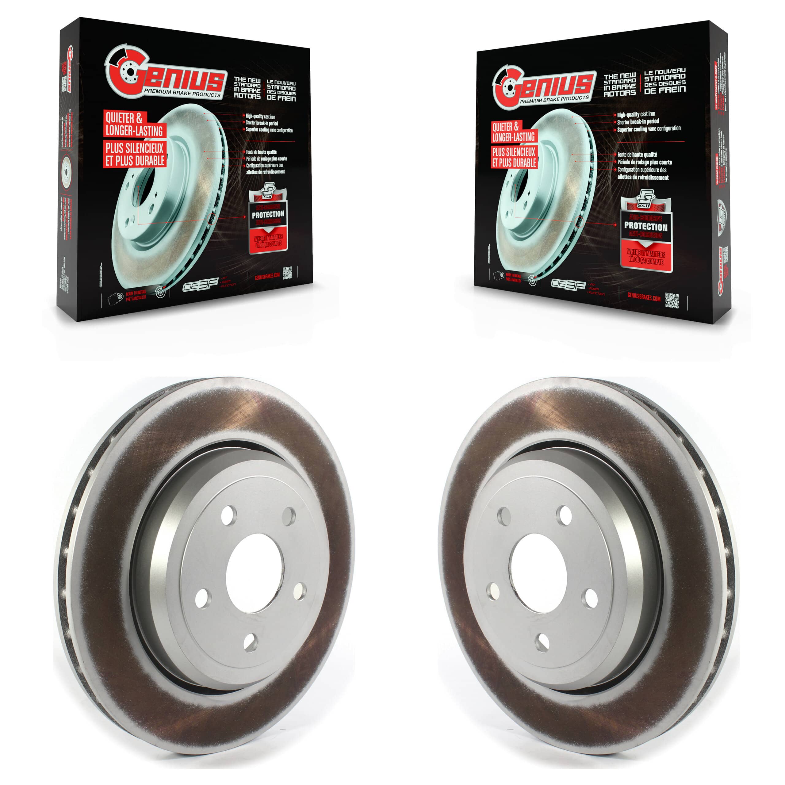 Genius - KG-101394 - Rear Disc Brake Rotor Kits