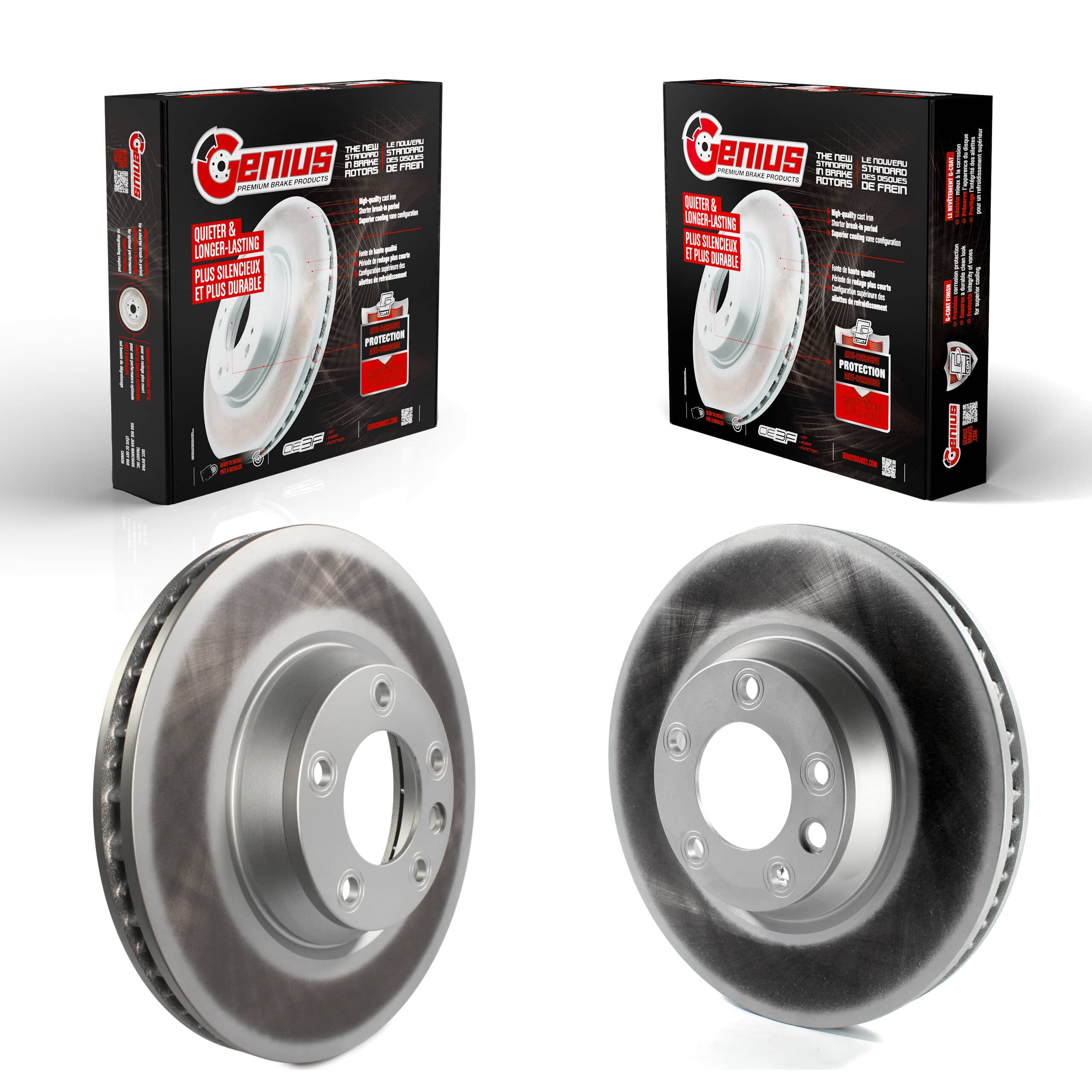 Genius - KG-101482 - Front Disc Brake Rotor Kits