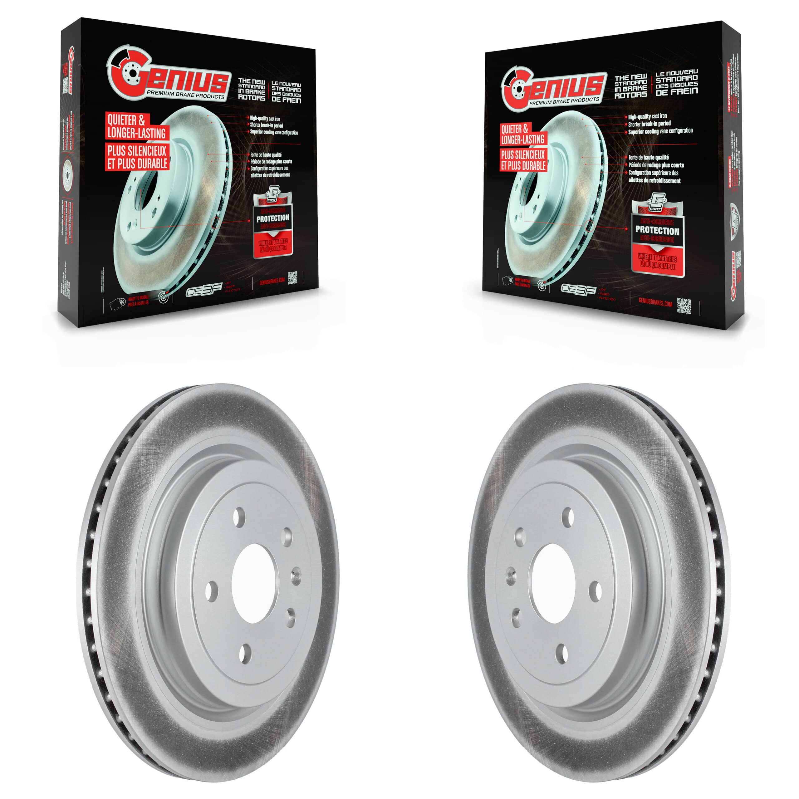 Genius - KG-101519 - Rear Disc Brake Rotor Kits