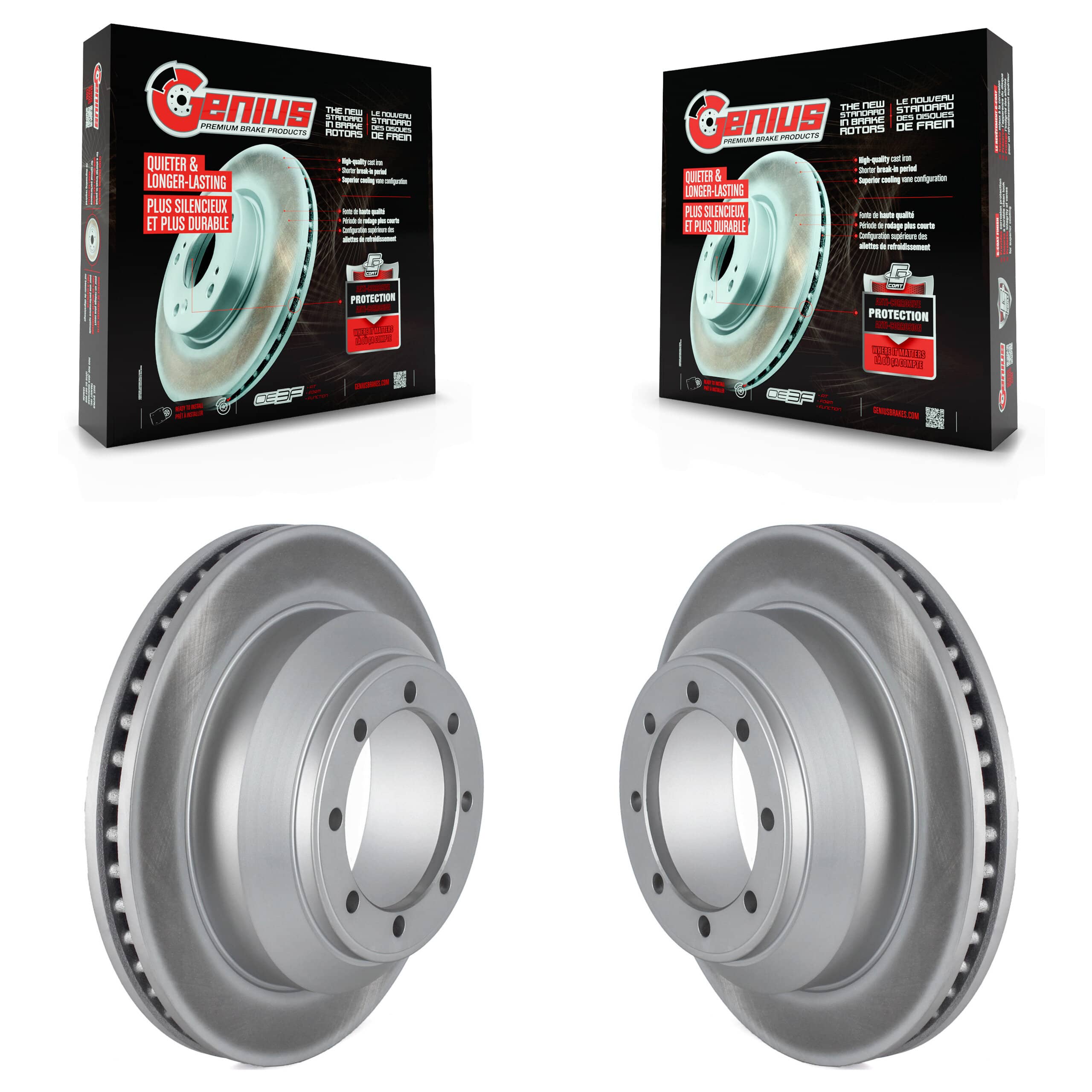 Genius - KG-101520 - Rear Disc Brake Rotor Kits