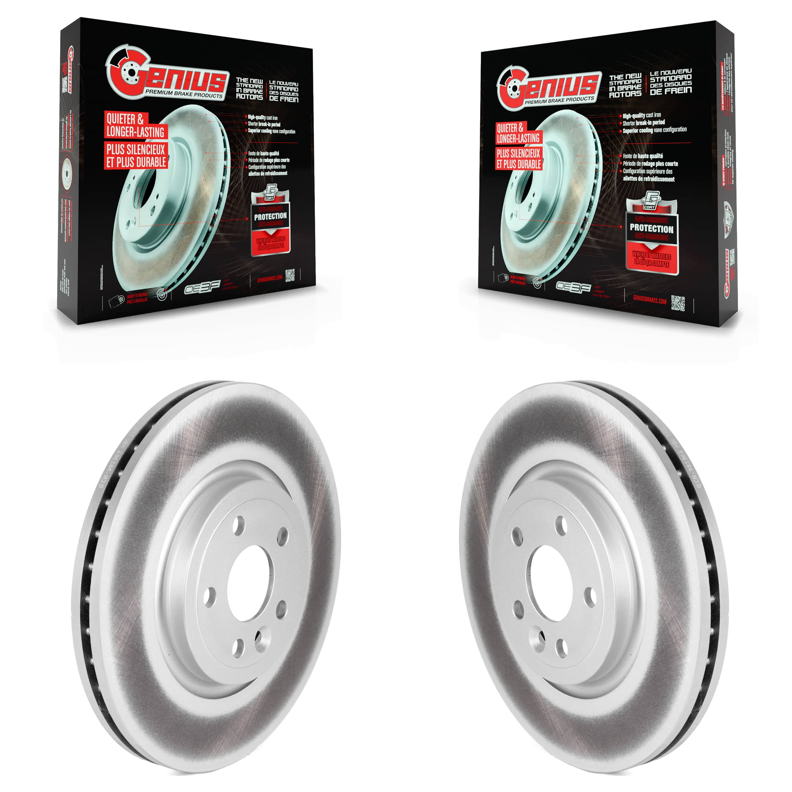 Genius - KG-101596 - Front Disc Brake Rotor Kits