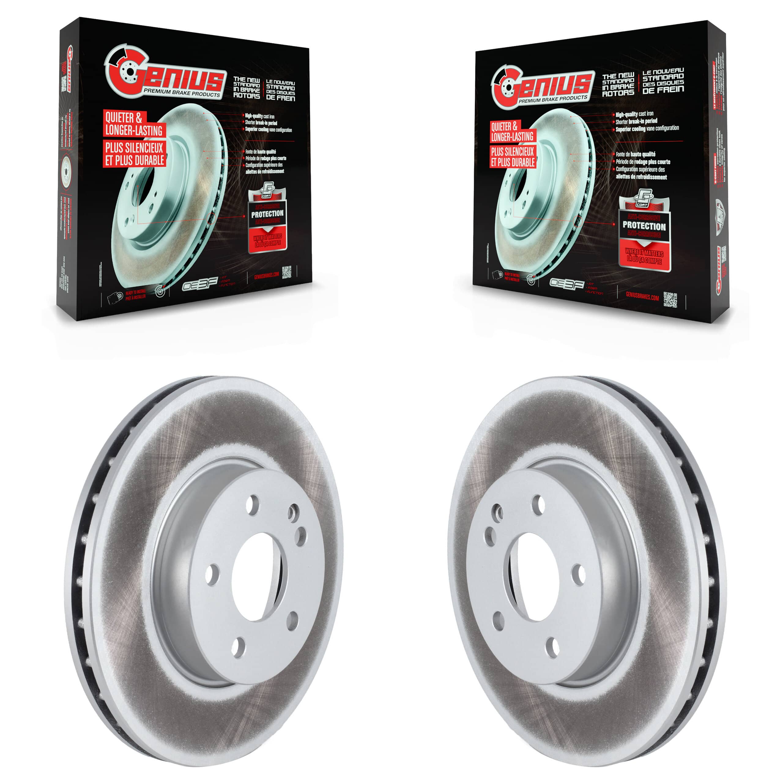 Genius - KG-101630 - Front Disc Brake Rotor Kits