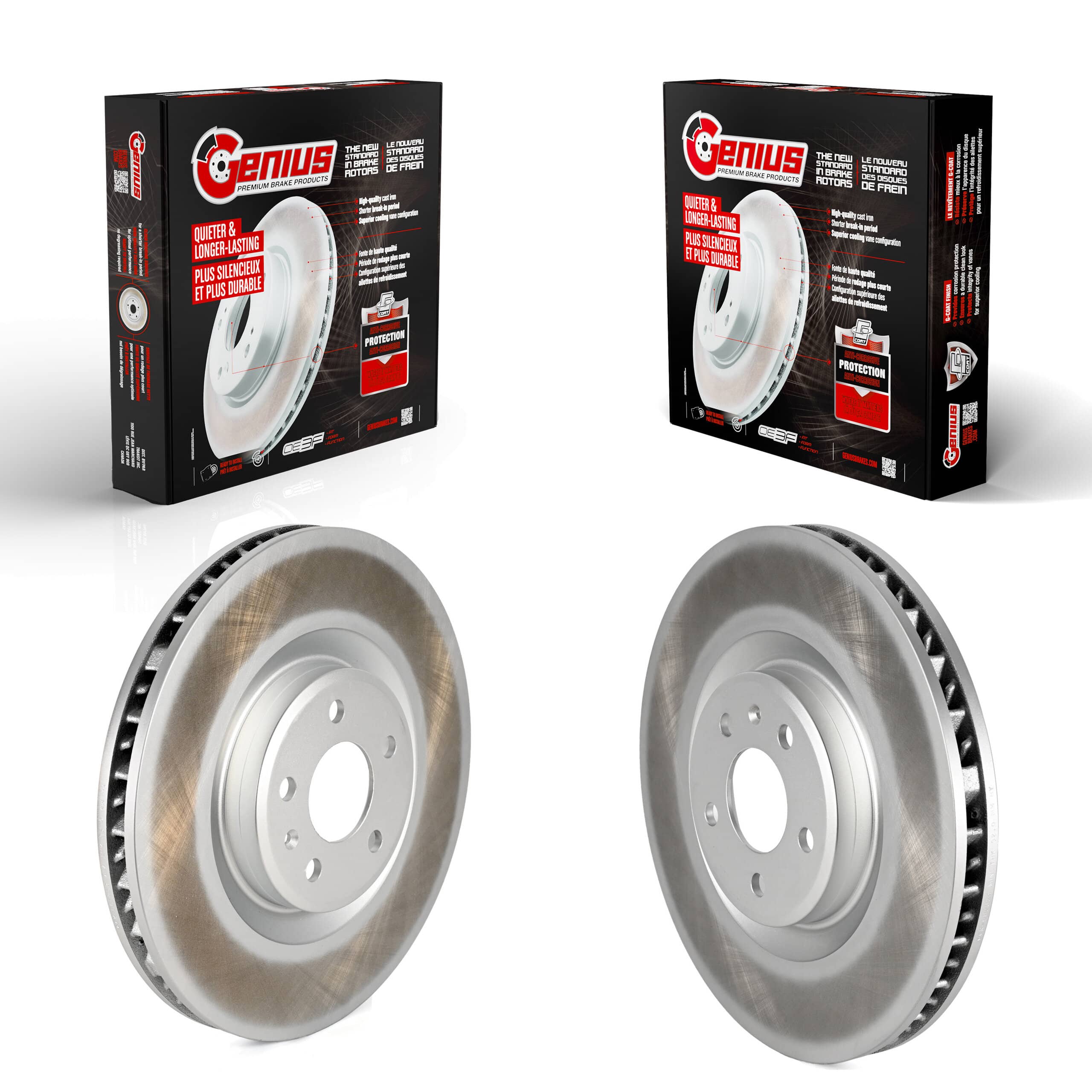Genius - KG-101632 - Front Disc Brake Rotor Kits