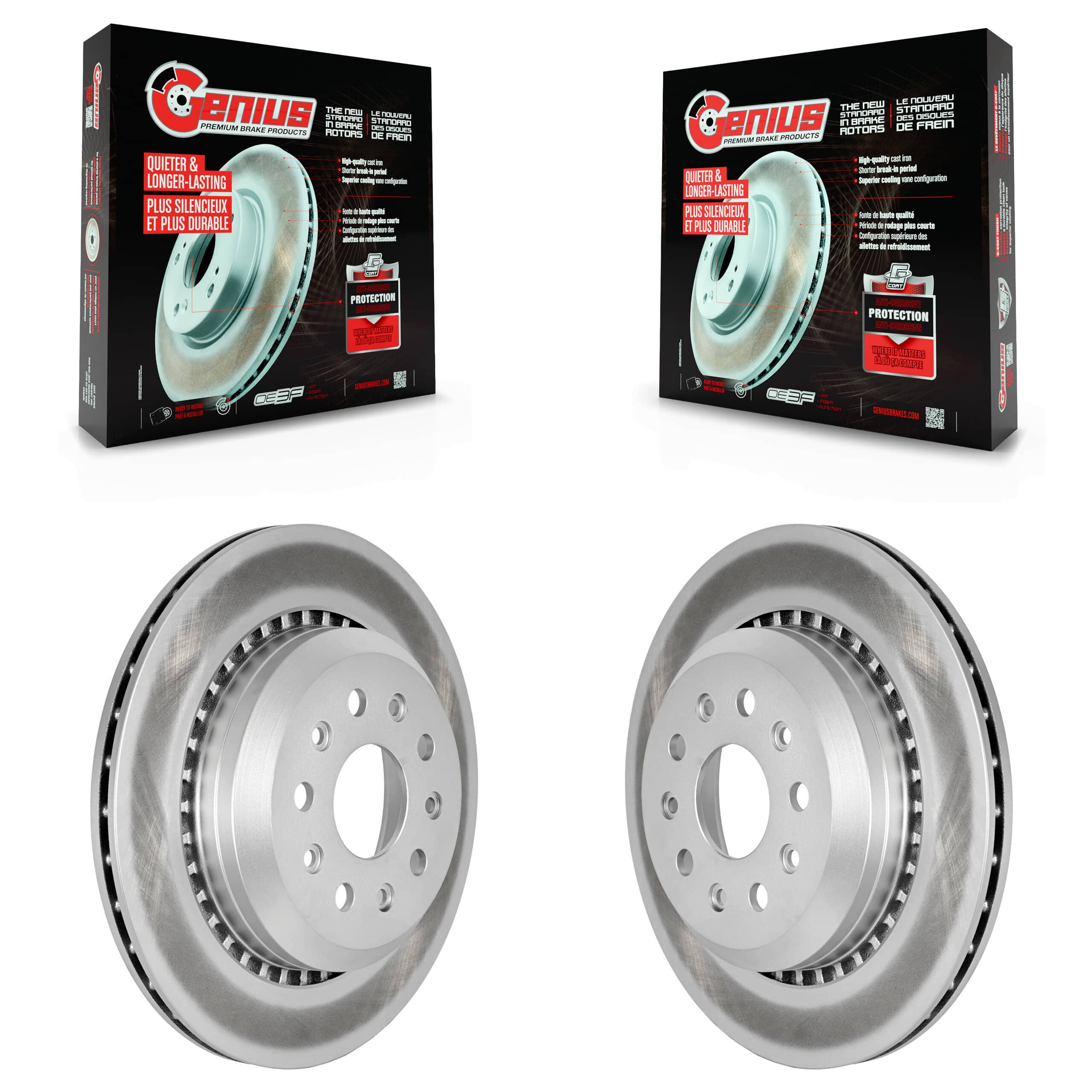 Genius - KG-101647 - Rear Disc Brake Rotor Kits