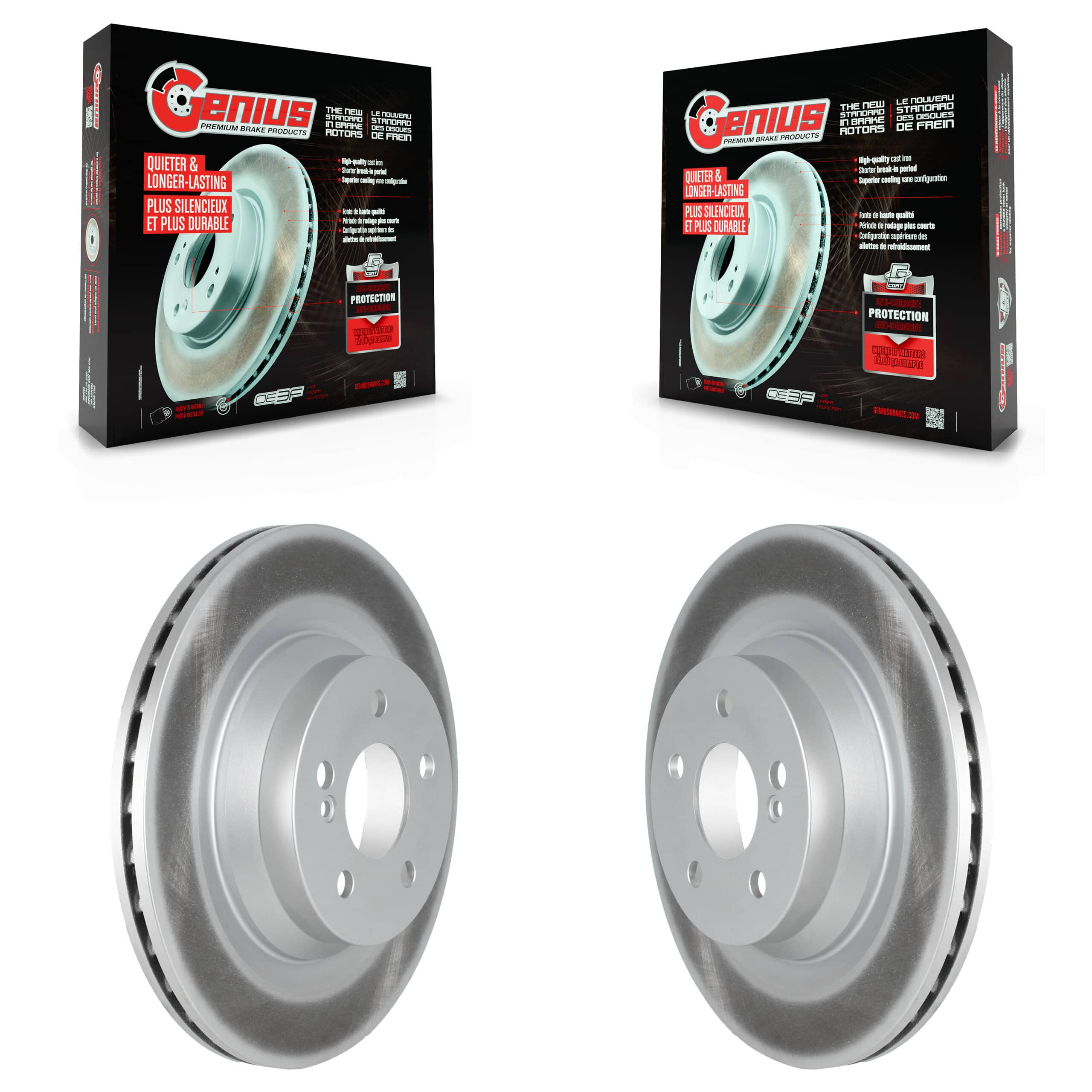 Genius - KG-101666 - Rear Disc Brake Rotor Kits