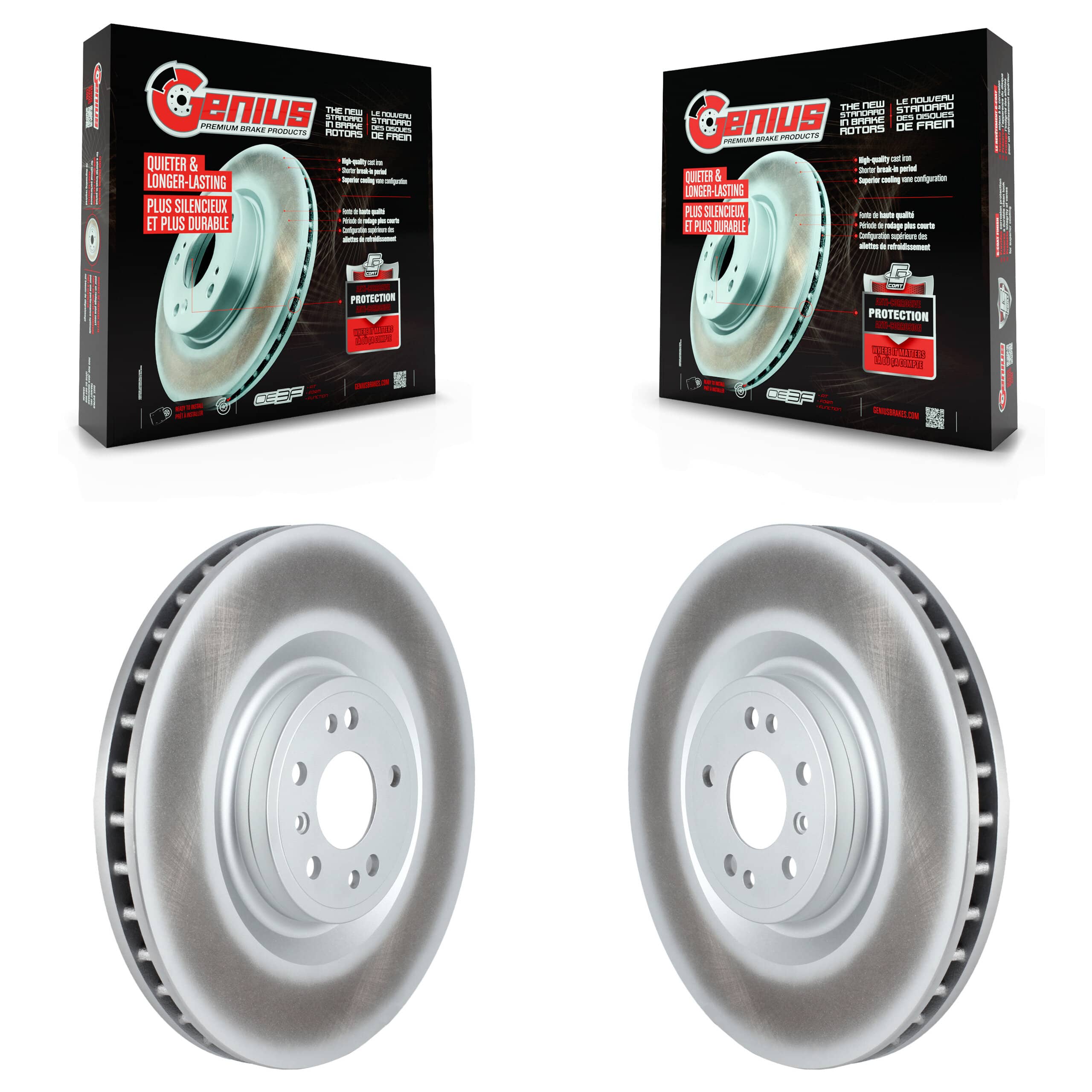 Genius - KG-101713 - Front Disc Brake Rotor Kits