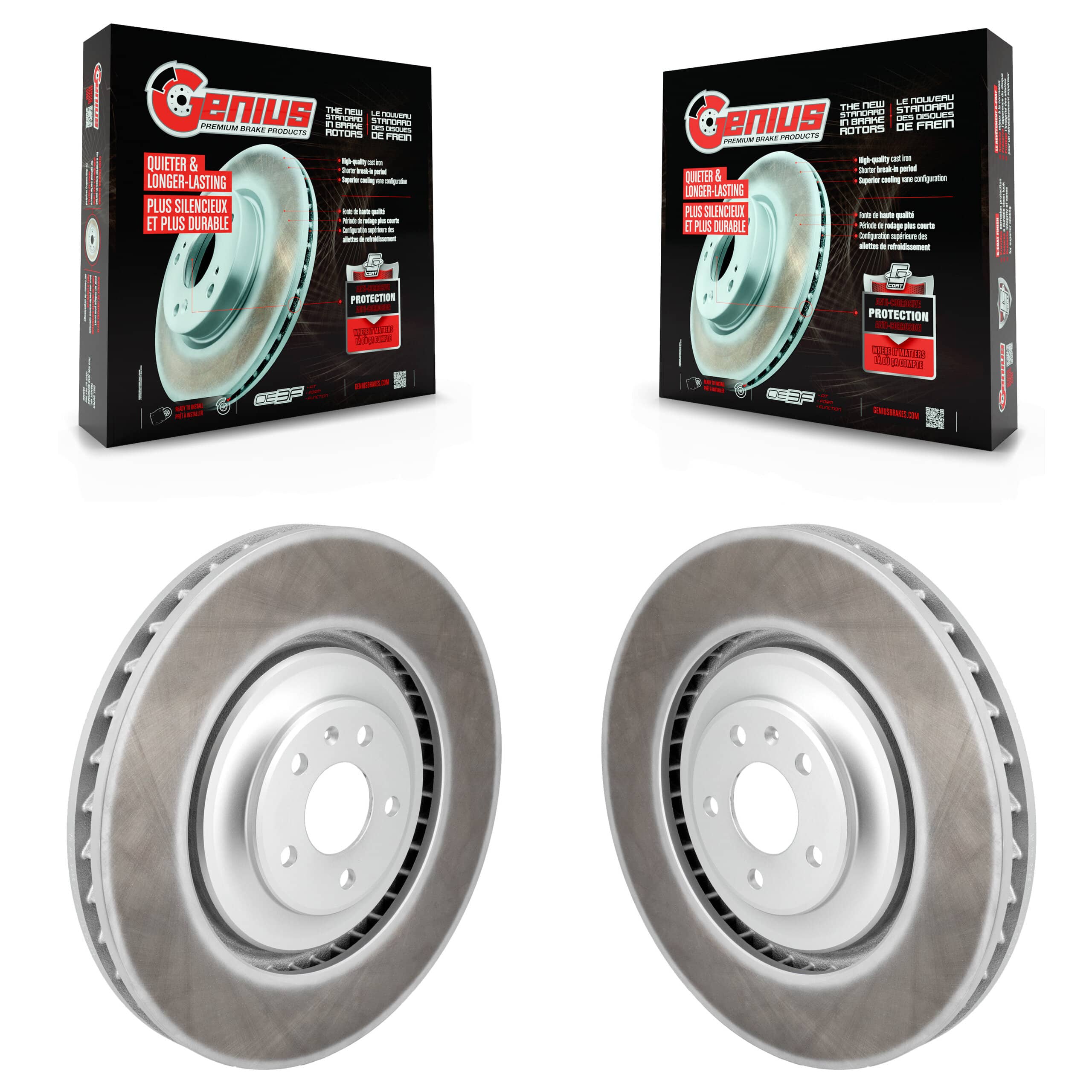 Genius - KG-101789 - Front Disc Brake Rotor Kits