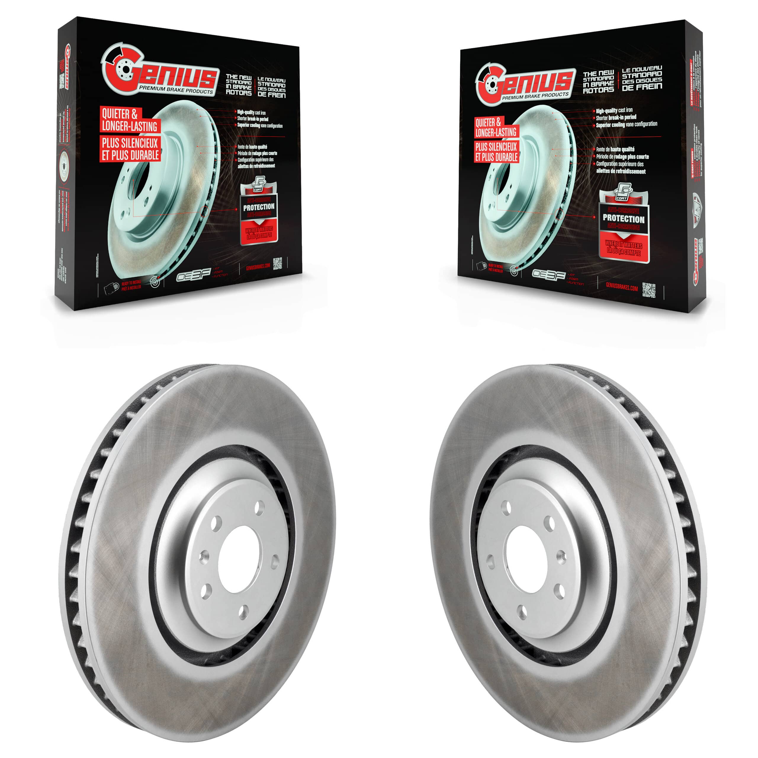 Genius - KG-101790 - Front Disc Brake Rotor Kits