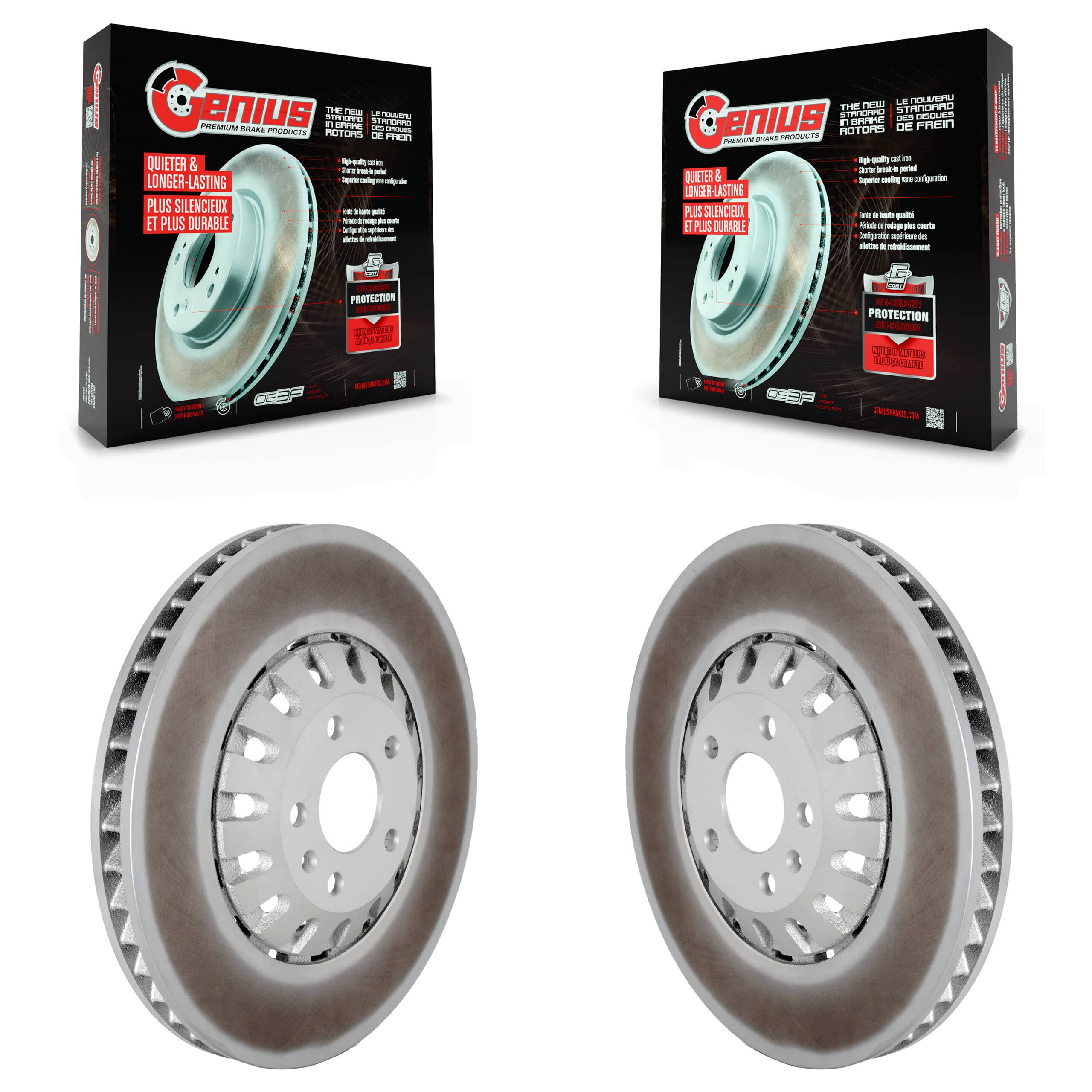 Genius - KG-101793 - Front Disc Brake Rotor Kits