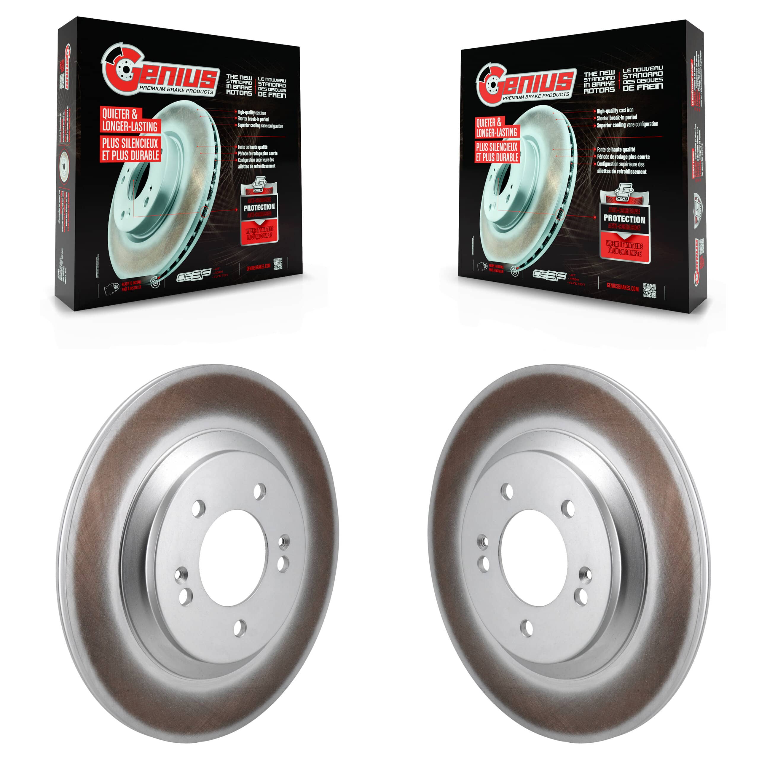 Genius - KG-101829 - Rear Disc Brake Rotor Kits