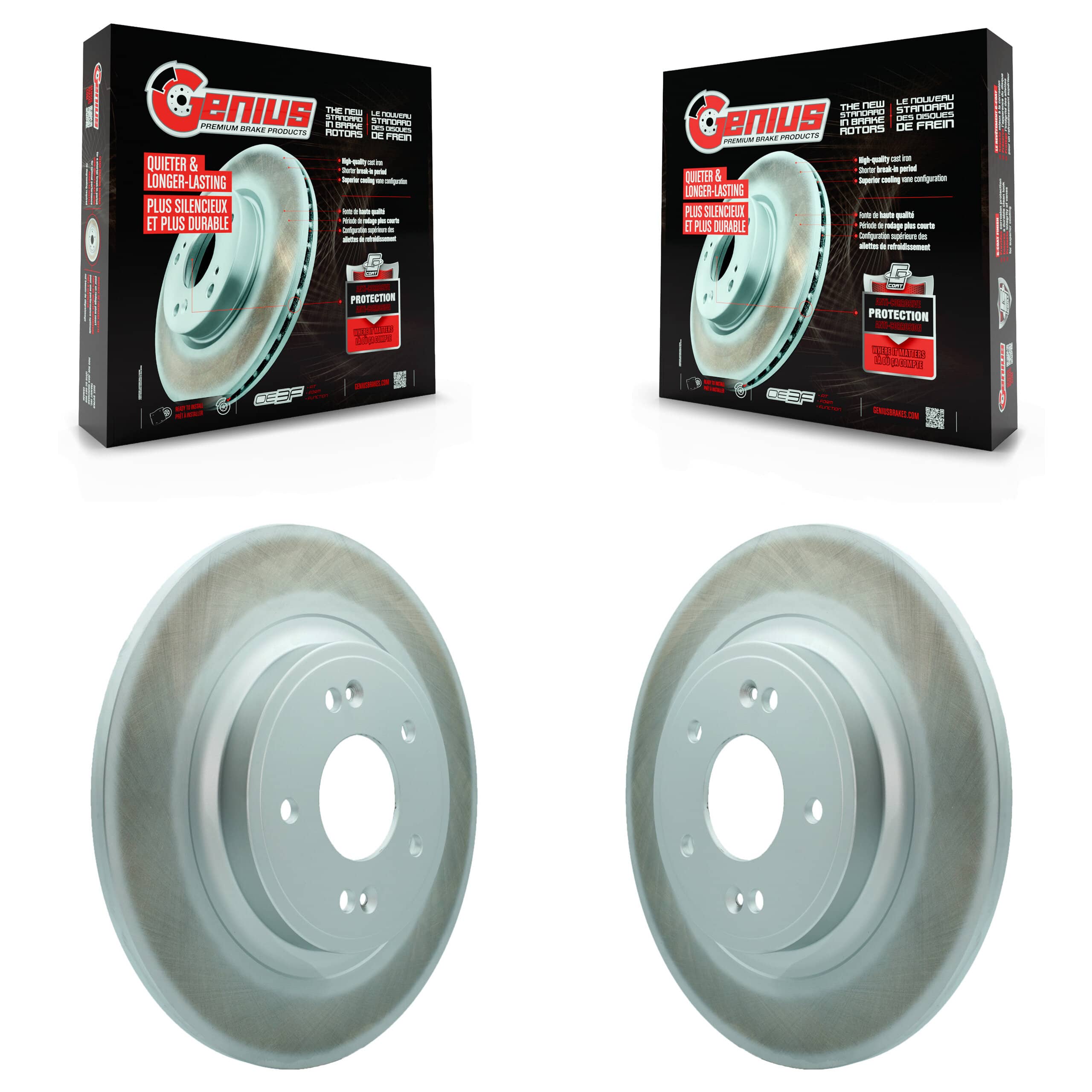 Genius - KG-101831 - Rear Disc Brake Rotor Kits