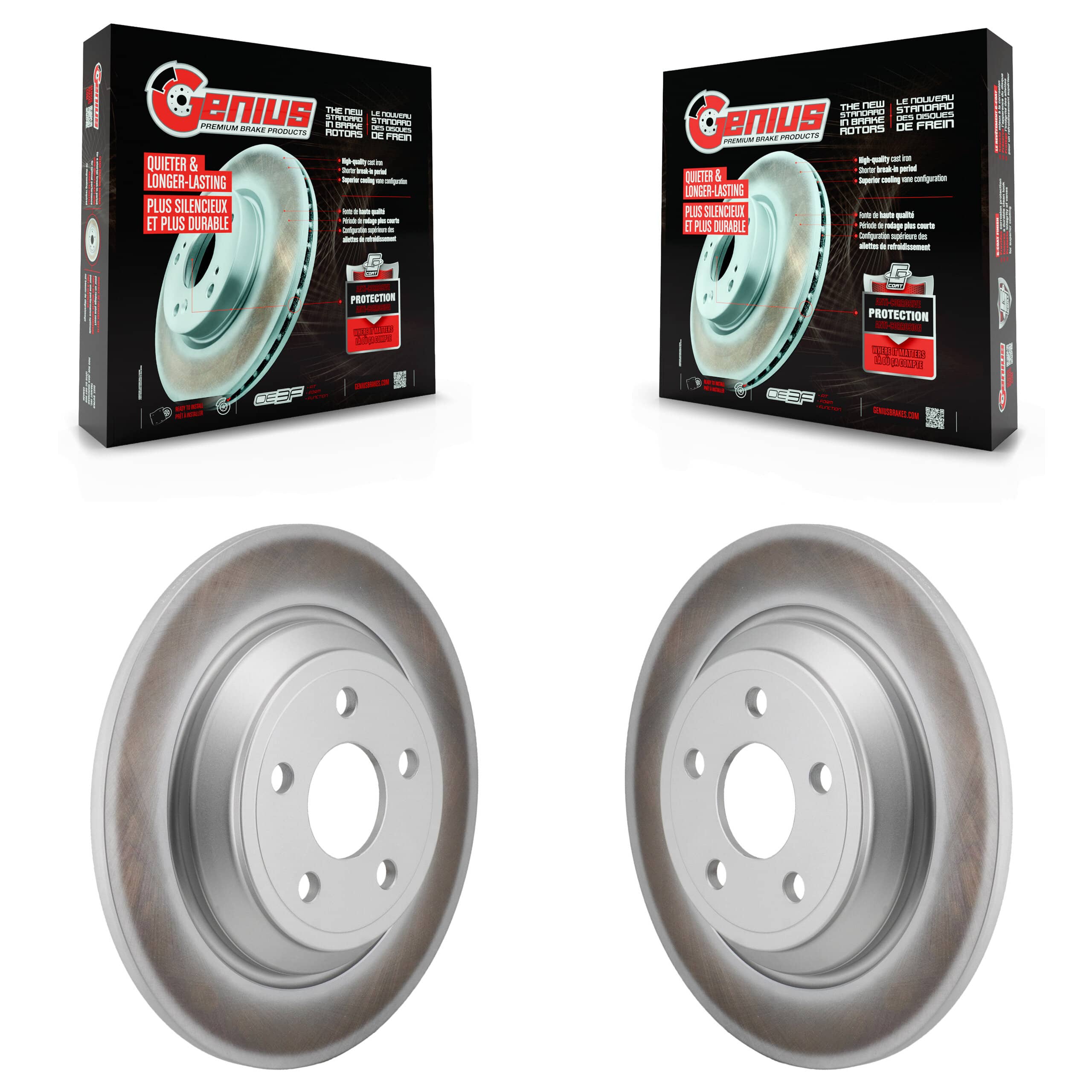 Genius - KG-101864 - Rear Disc Brake Rotor Kits