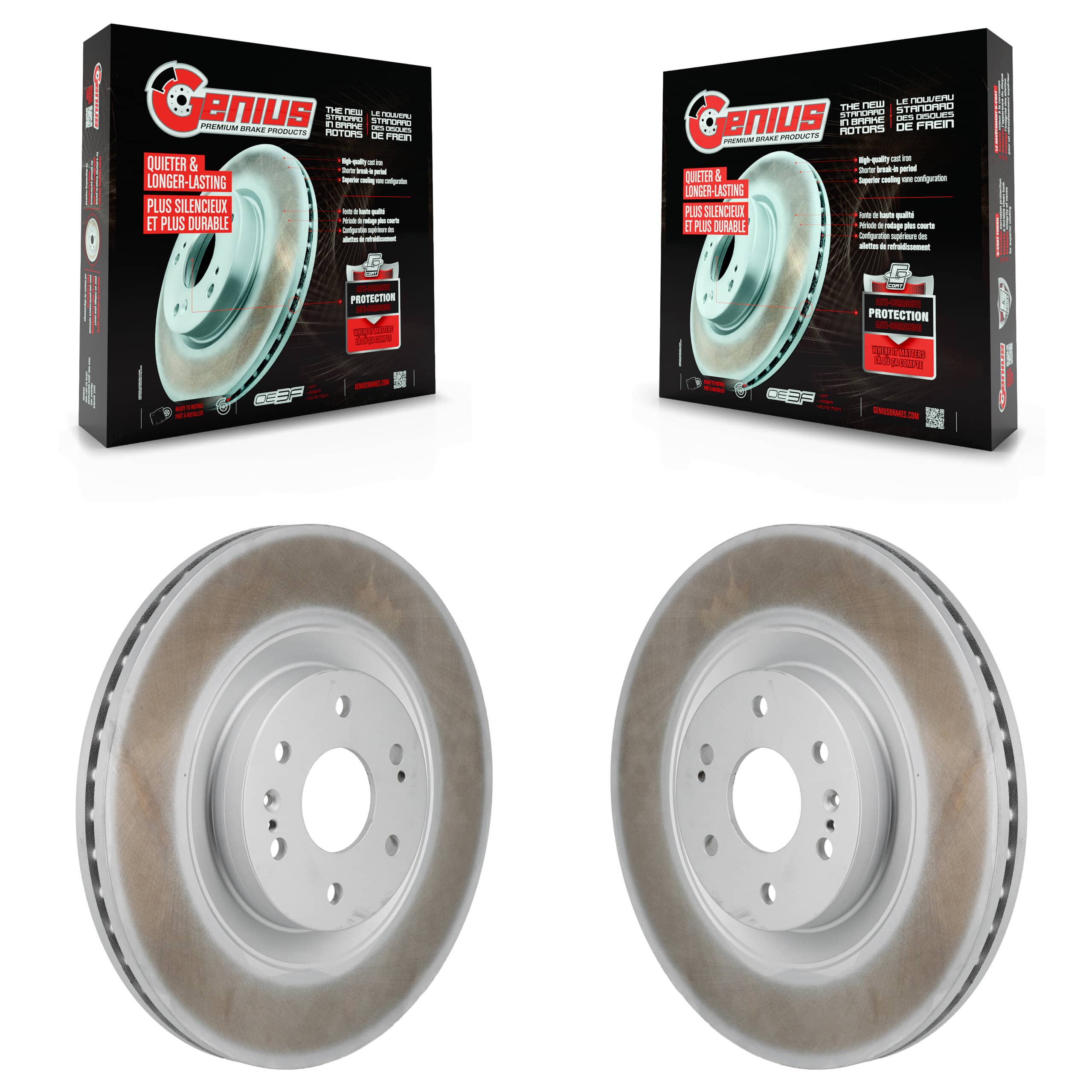 Genius - KG-101952 - Front Disc Brake Rotor Kits