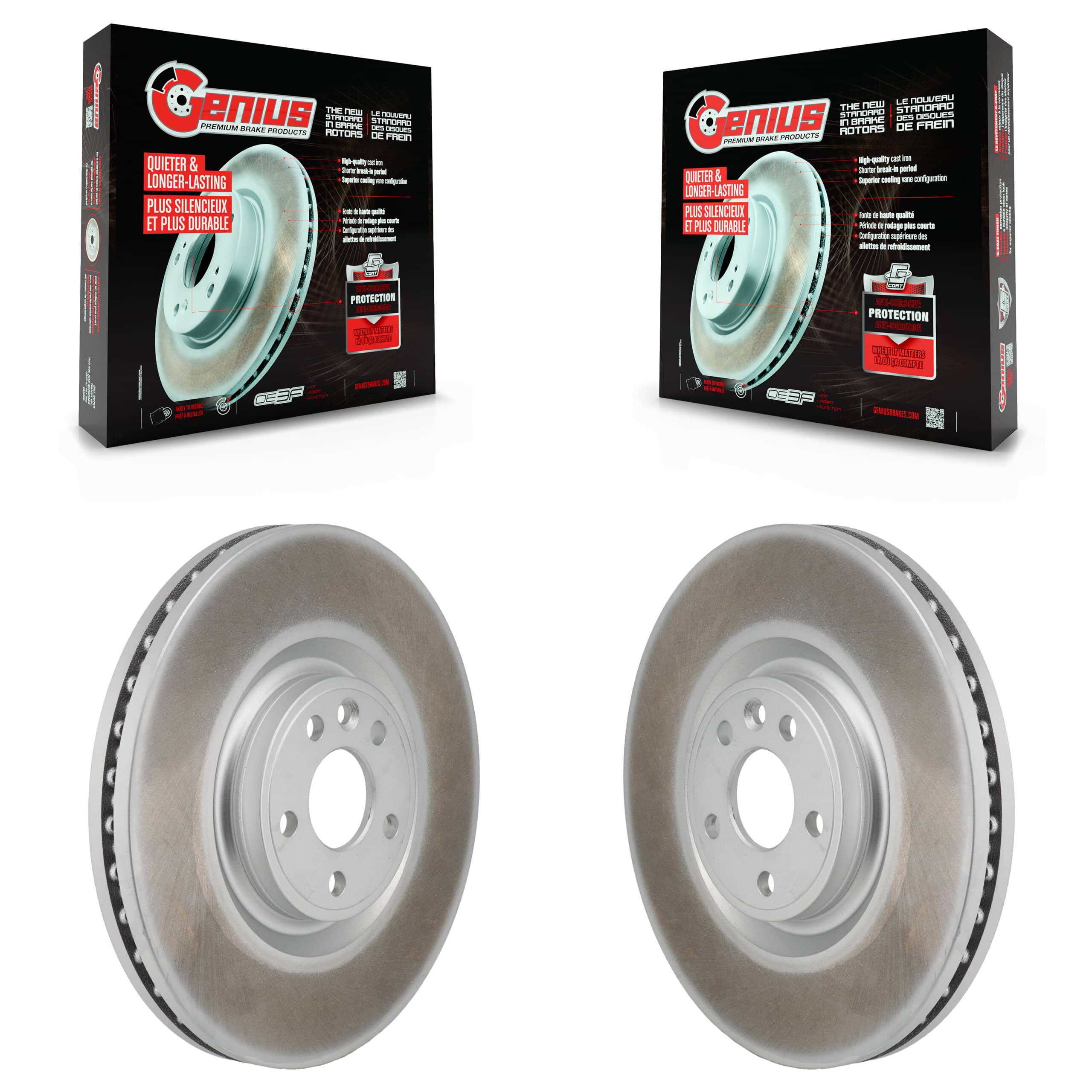 Genius - KG-101967 - Front Disc Brake Rotor Kits