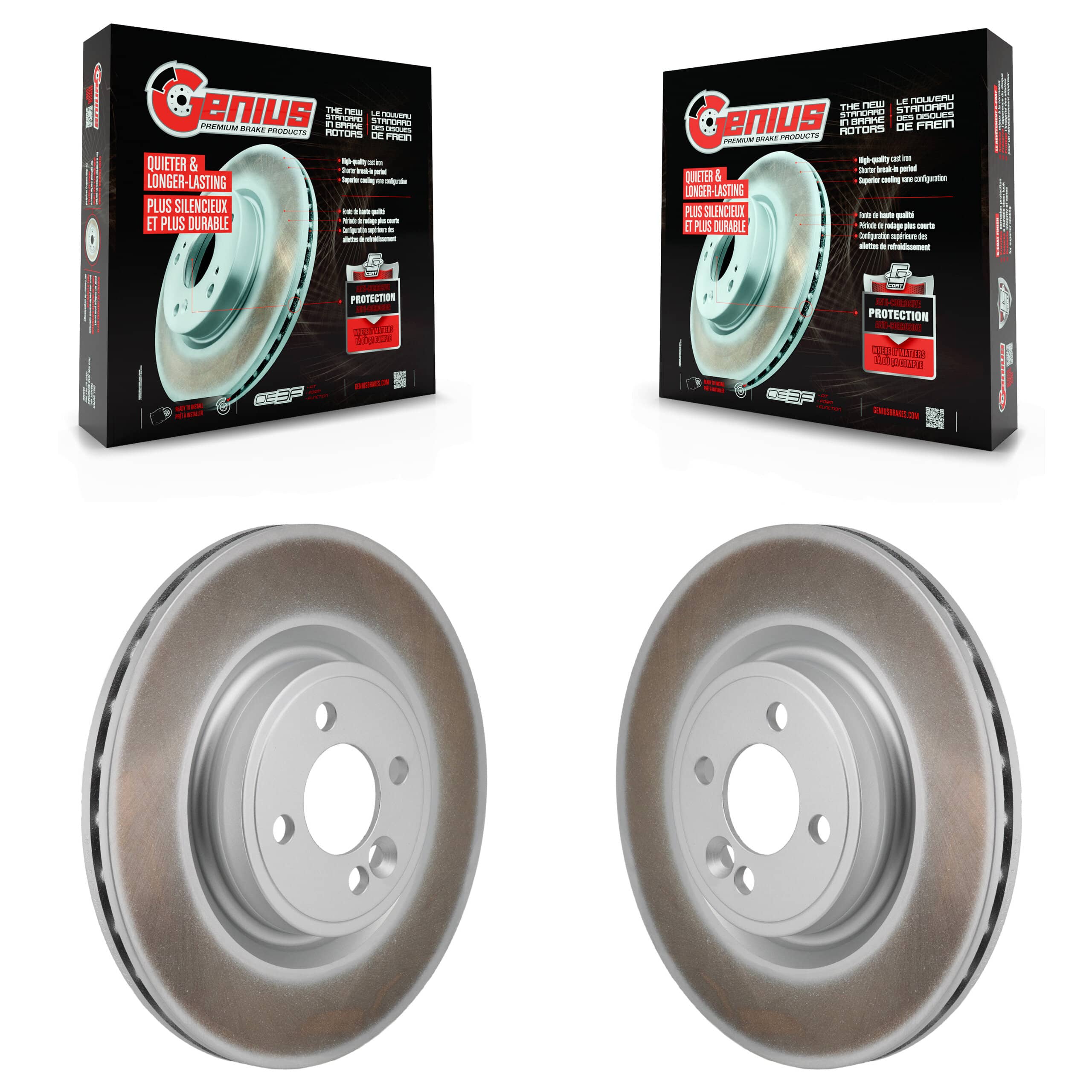 Genius - KG-101970 - Front Disc Brake Rotor Kits
