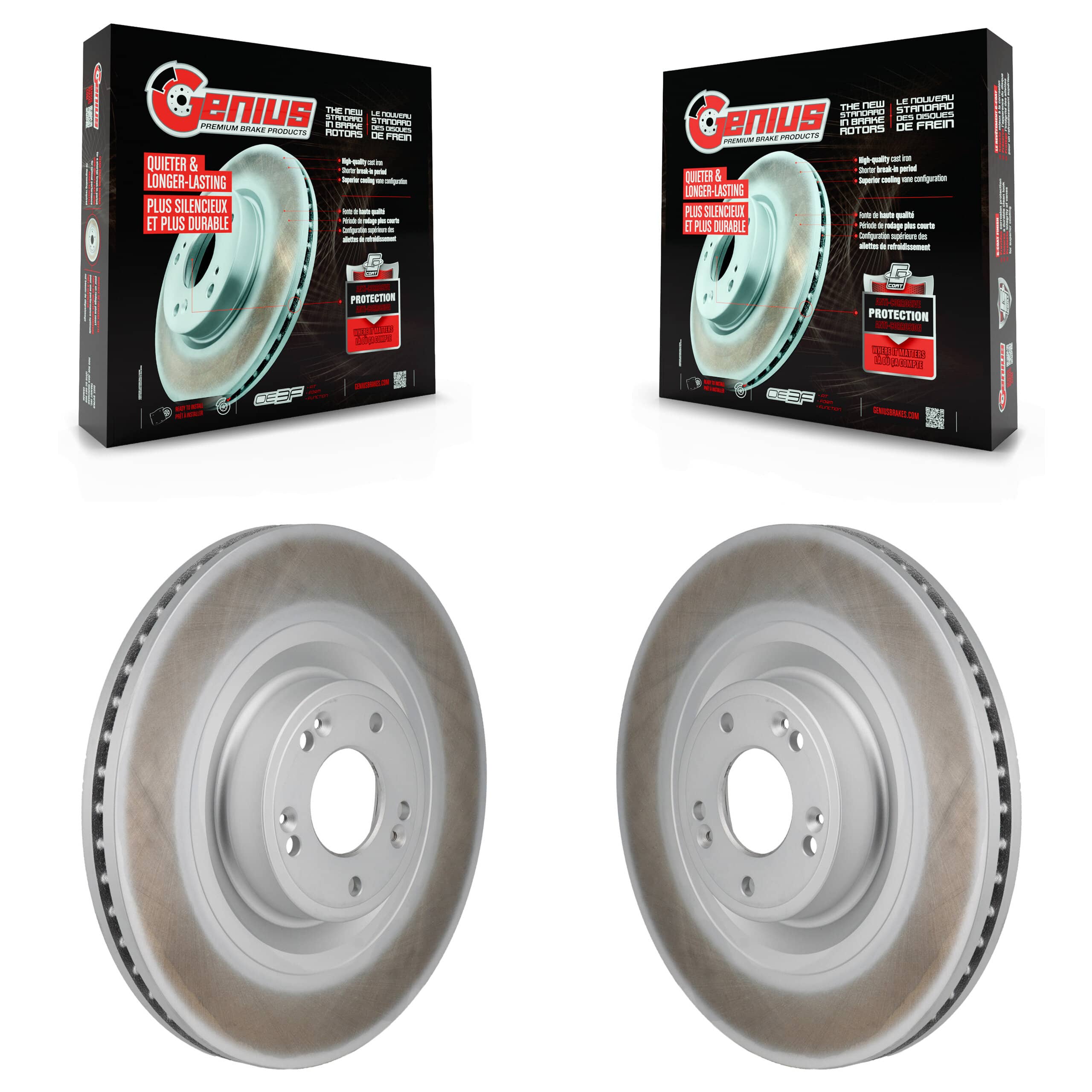 Genius - KG-101971 - Front Disc Brake Rotor Kits