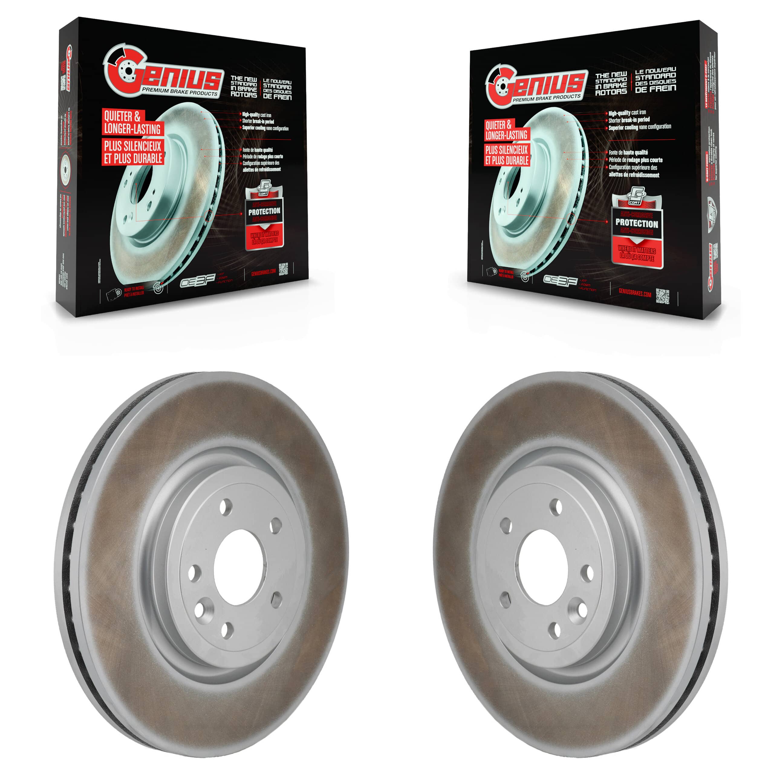 Genius - KG-101978 - Front Disc Brake Rotor Kits