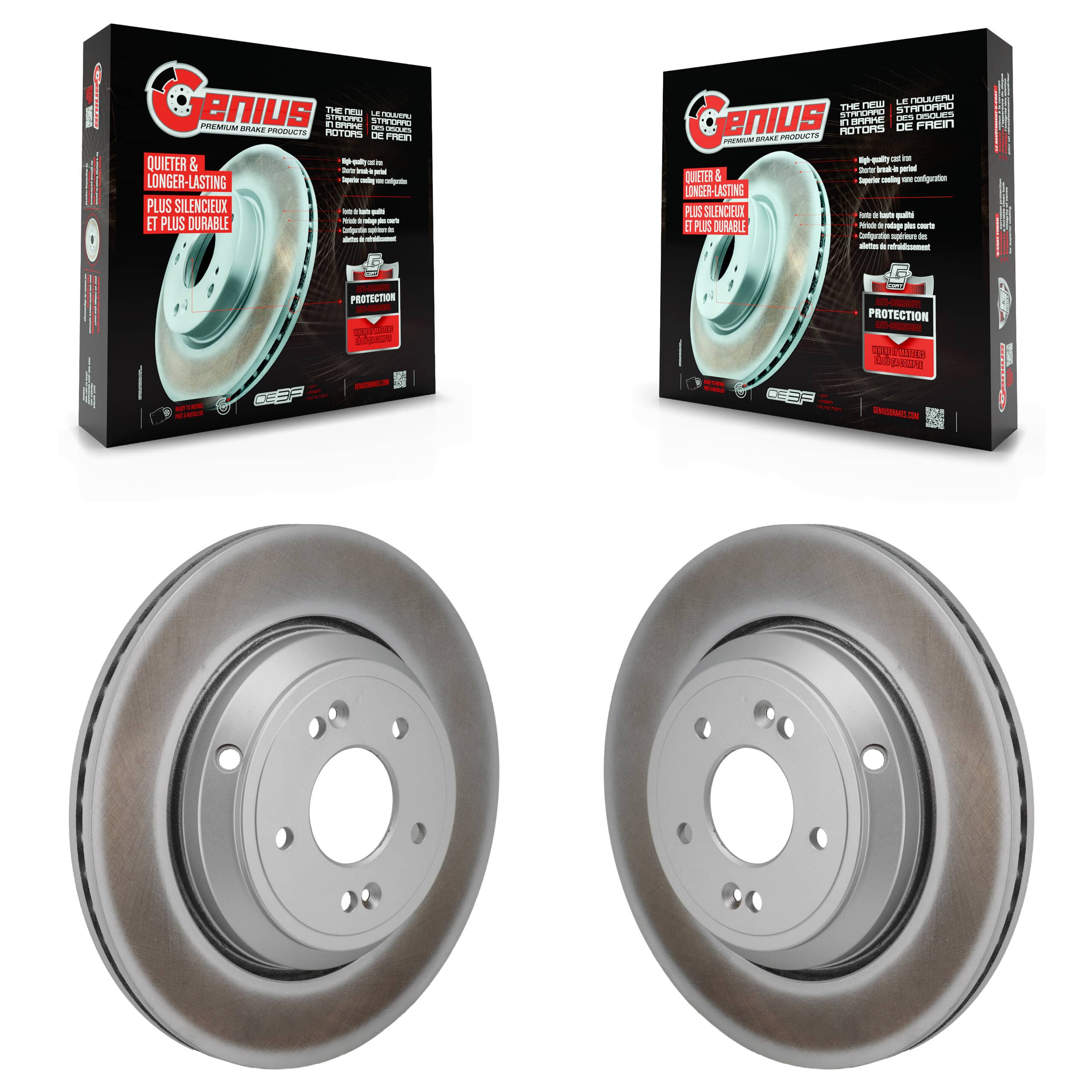 Genius - KG-102013 - Rear Disc Brake Rotor Kits