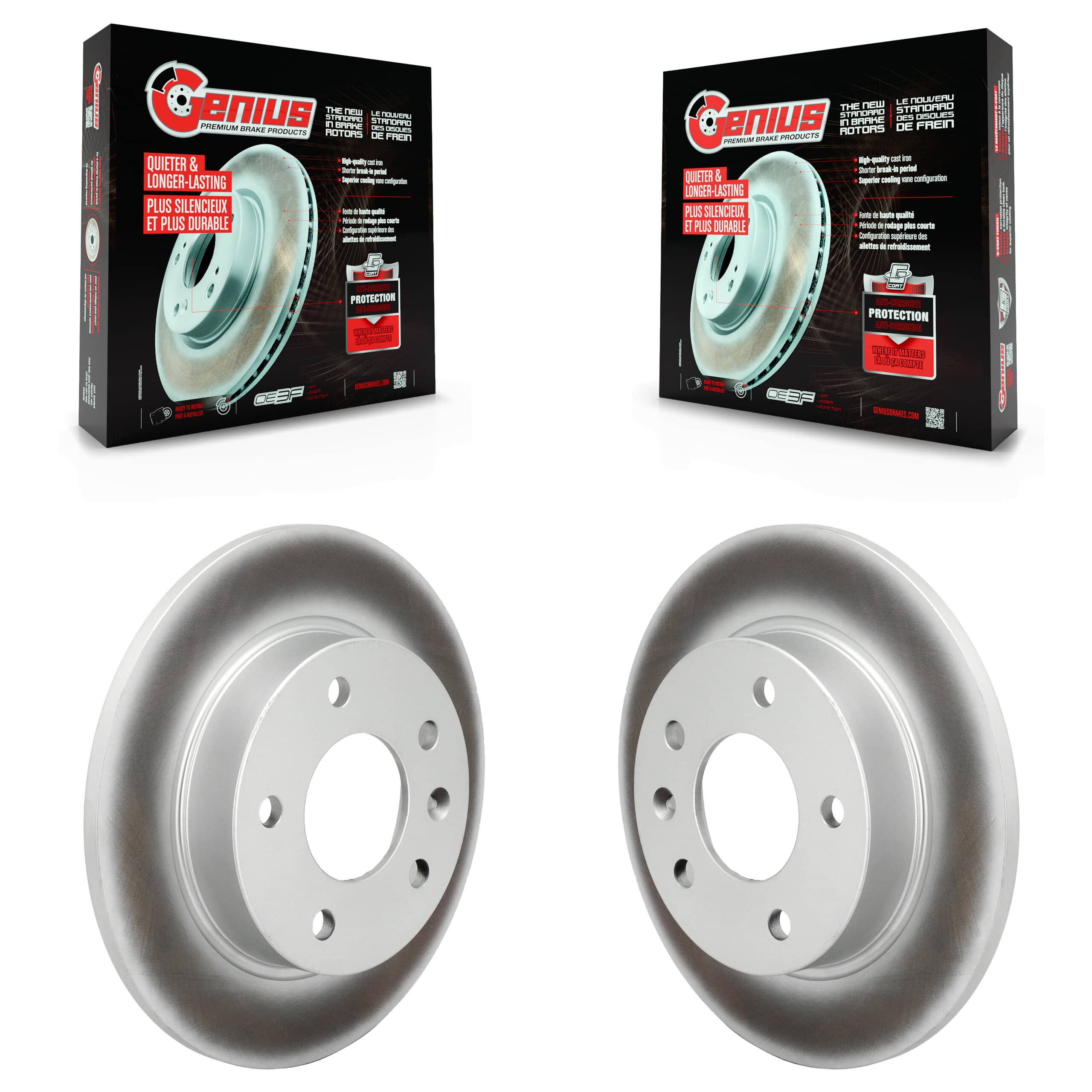 Genius - KG-102022 - Rear Disc Brake Rotor Kits