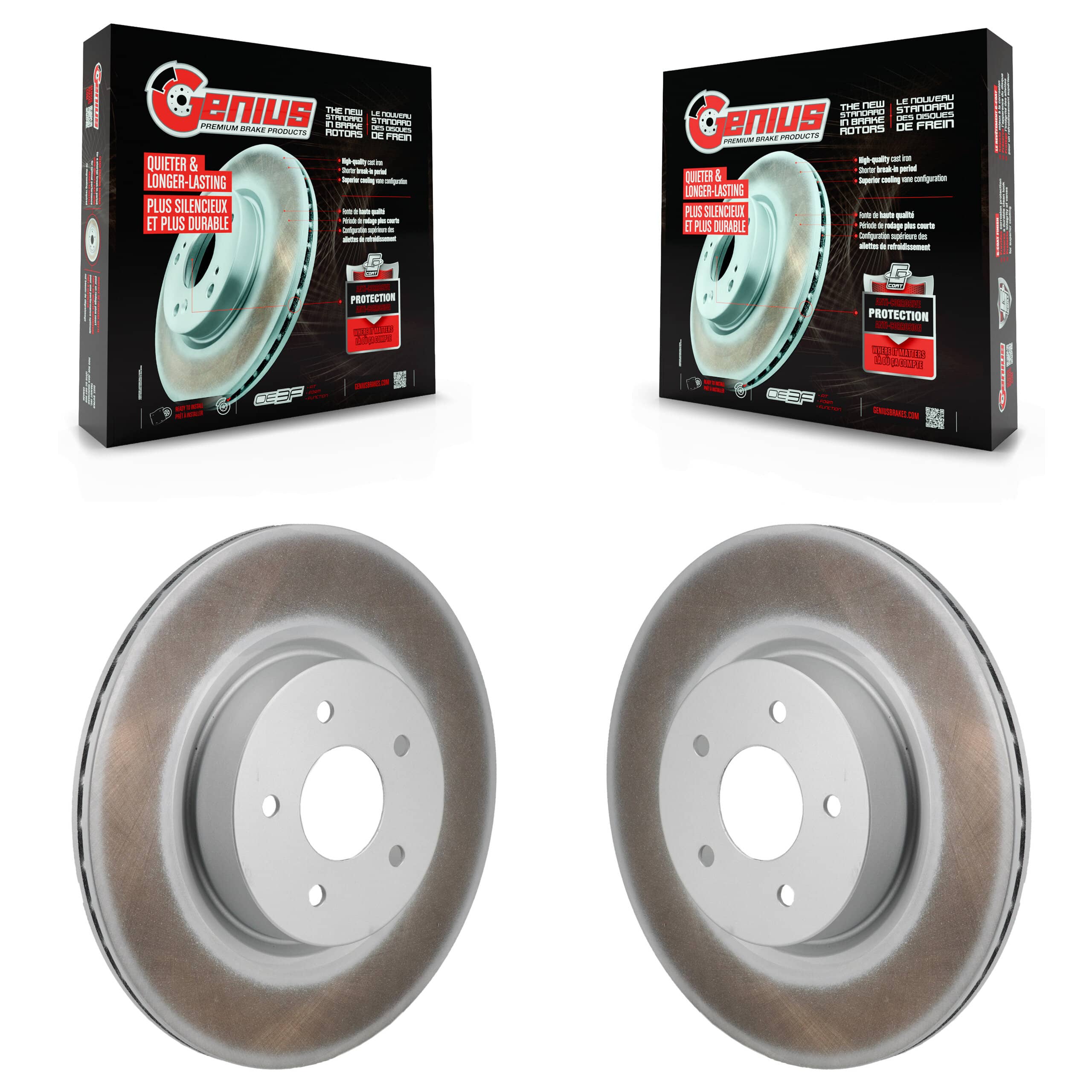 Genius - KG-102031 - Rear Disc Brake Rotor Kits