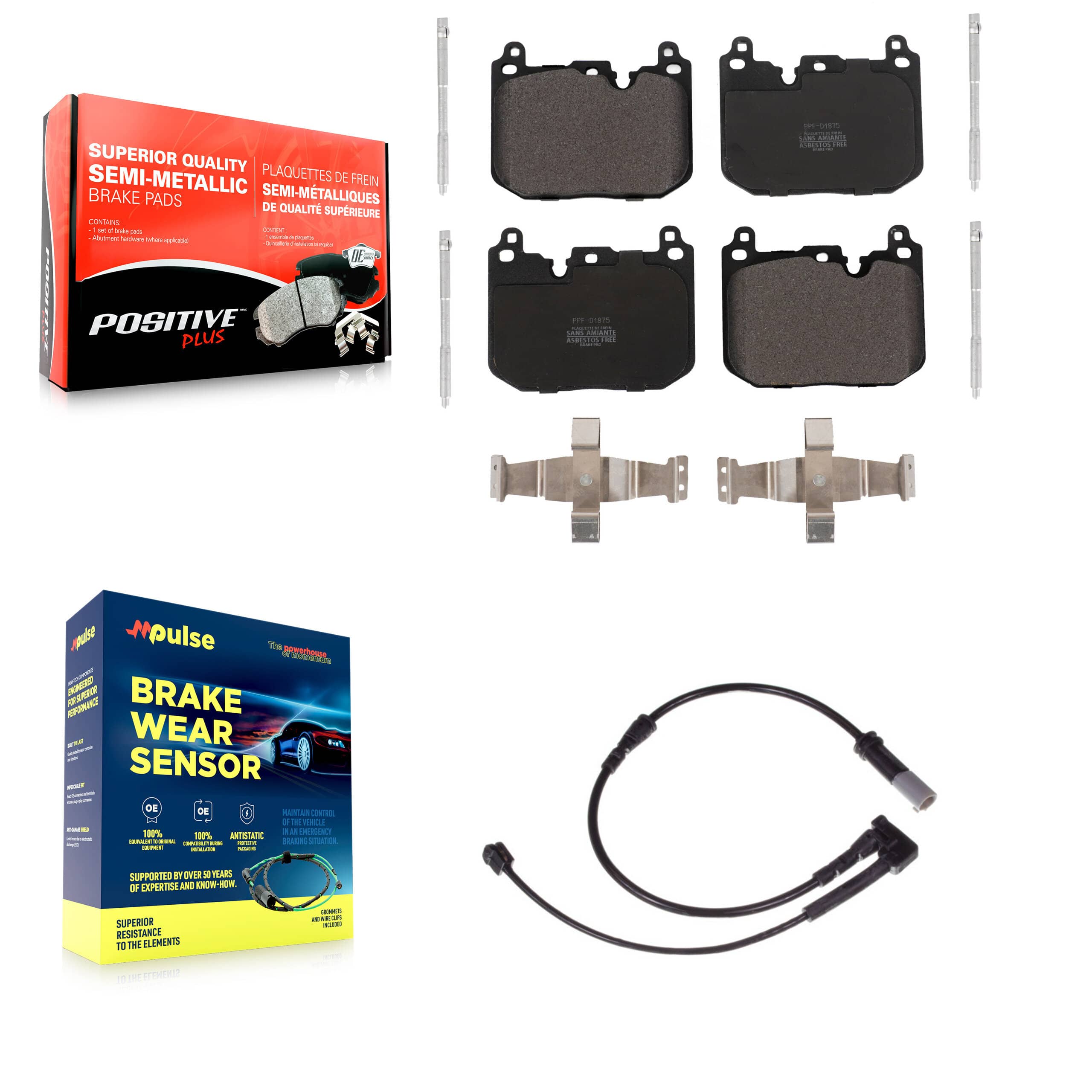 Positive Plus - KPW-100576 - Front Disc Brake Pad Kits