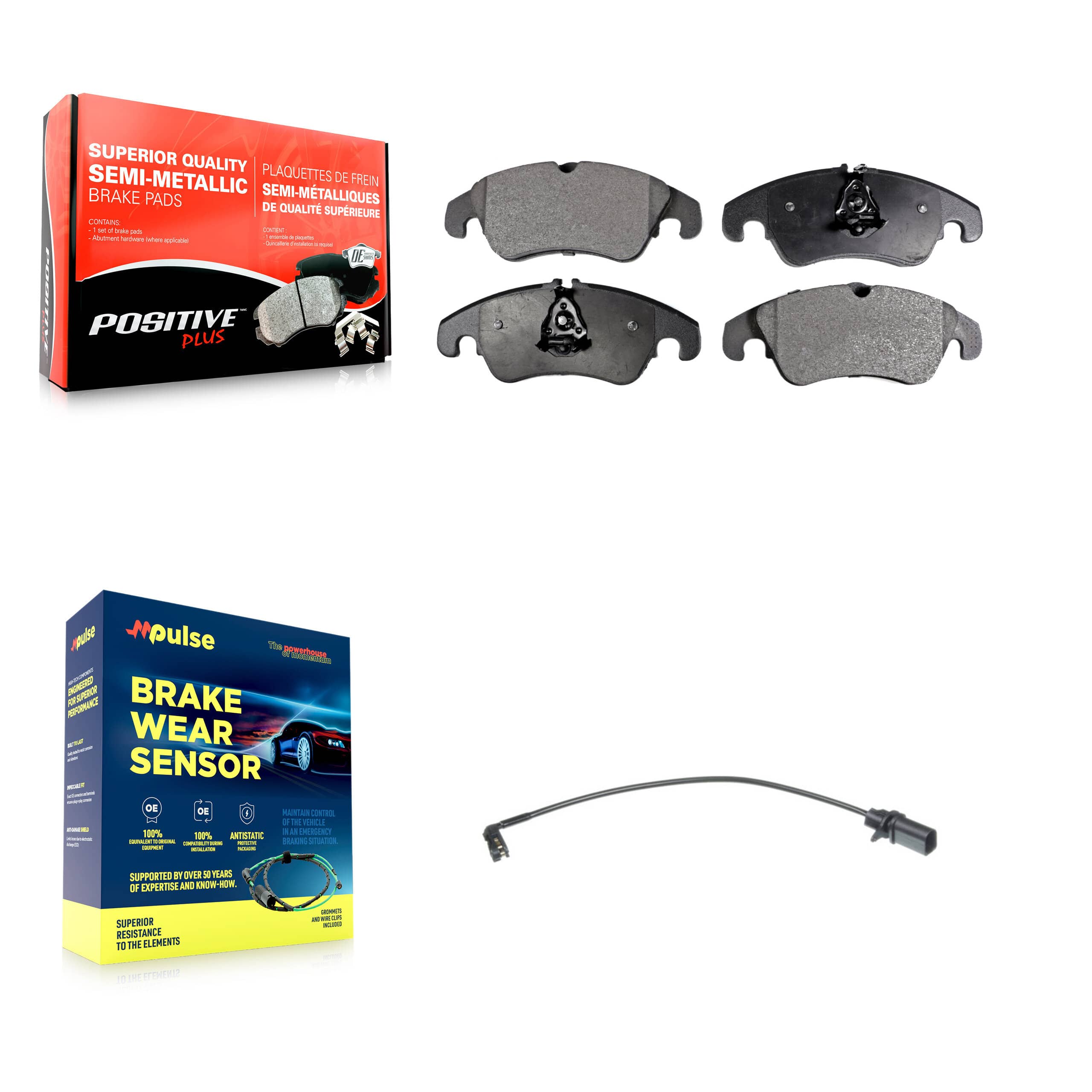 Positive Plus - KPW-100598 - Front Disc Brake Pad Kits