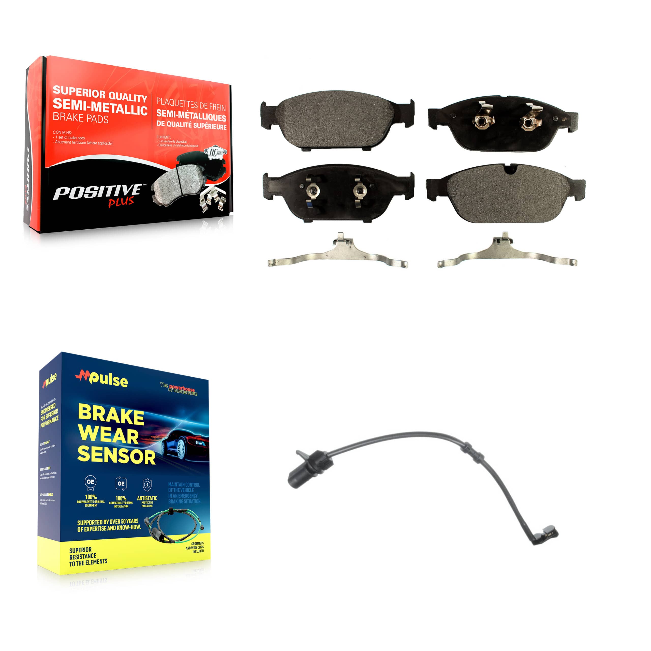 Positive Plus - KPW-100618 - Front Disc Brake Pad Kits