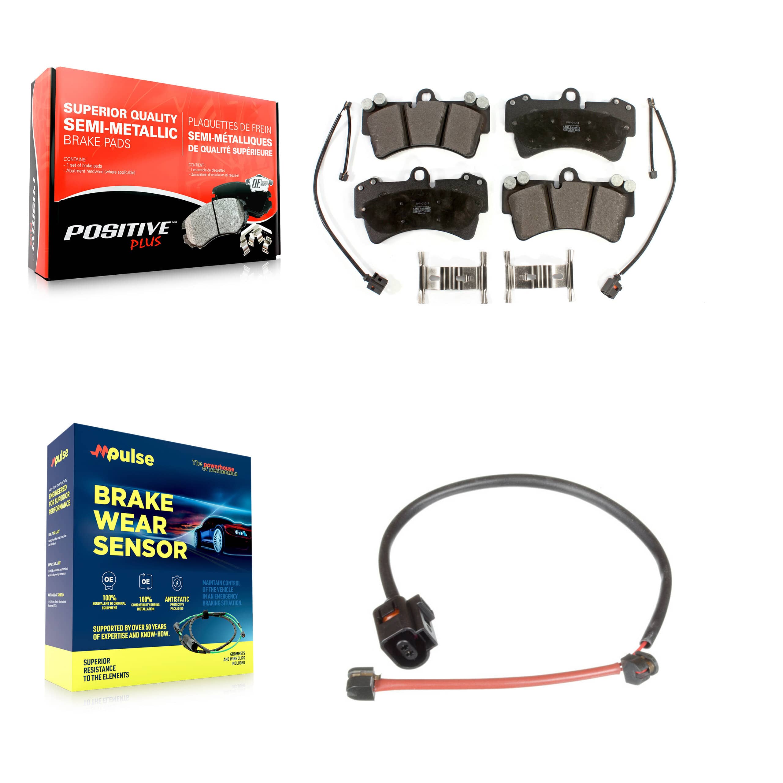 Positive Plus - KPW-100632 - Front Disc Brake Pad Kits