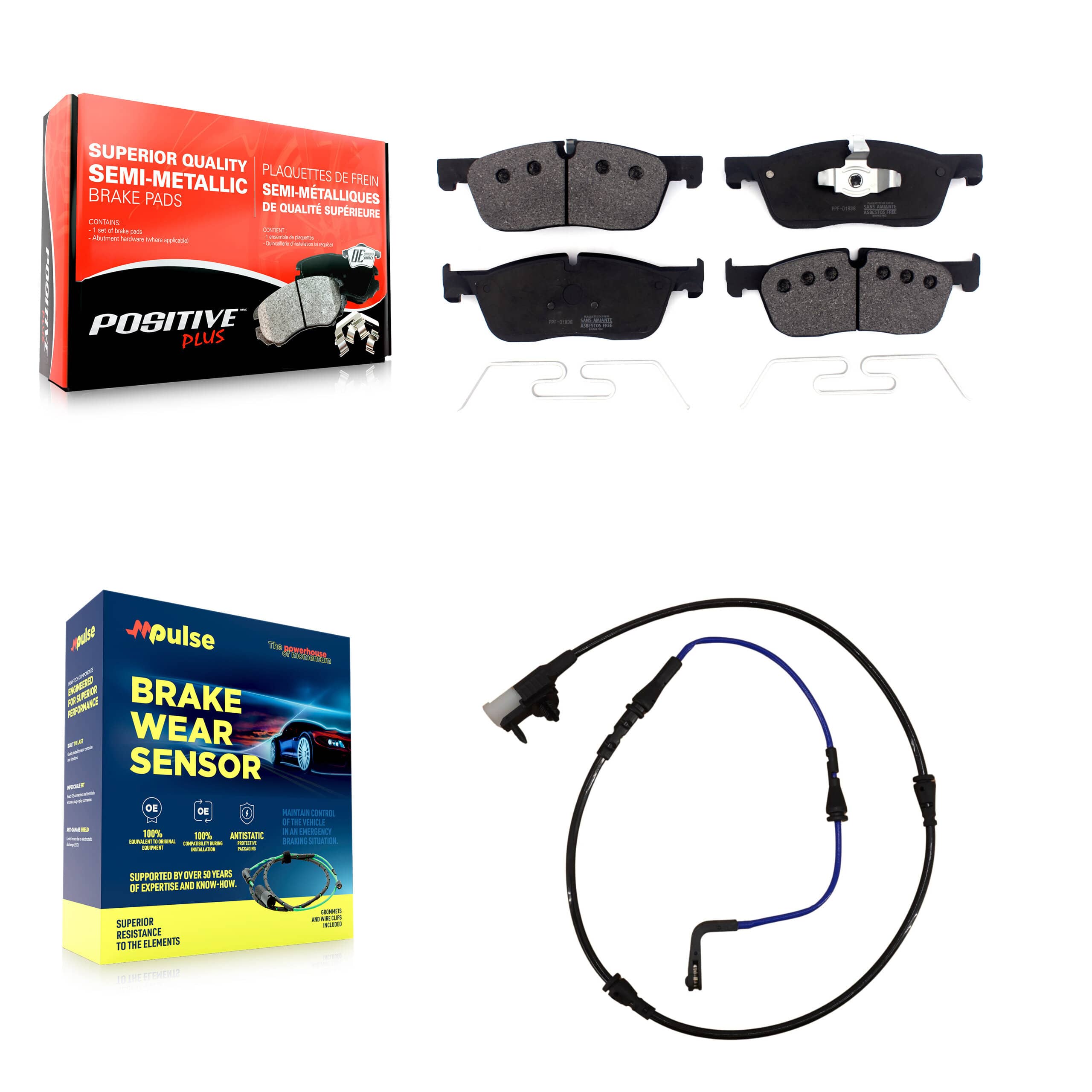 Positive Plus - KPW-100662 - Front Disc Brake Pad Kits