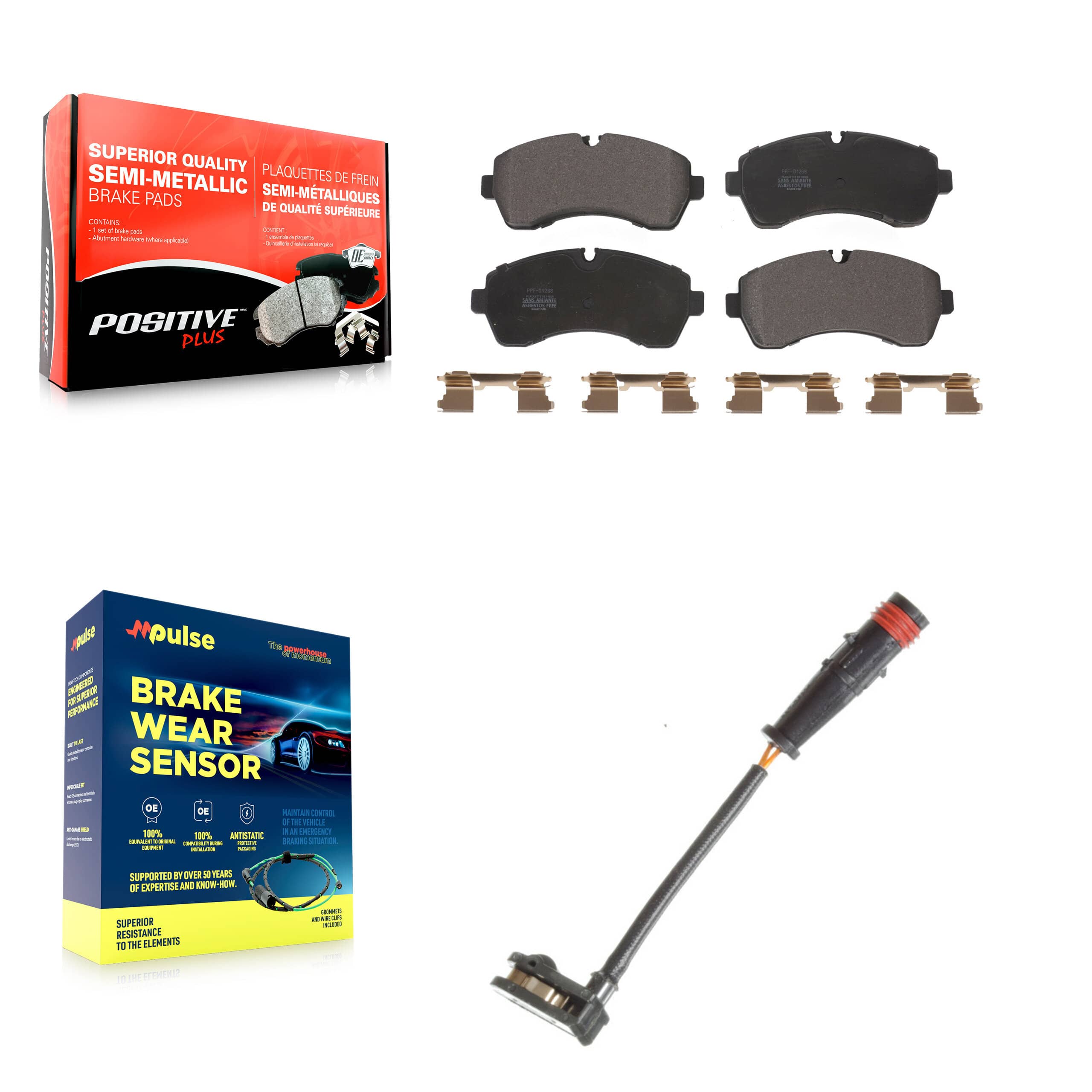 Positive Plus - KPW-100671 - Front Disc Brake Pad Kits