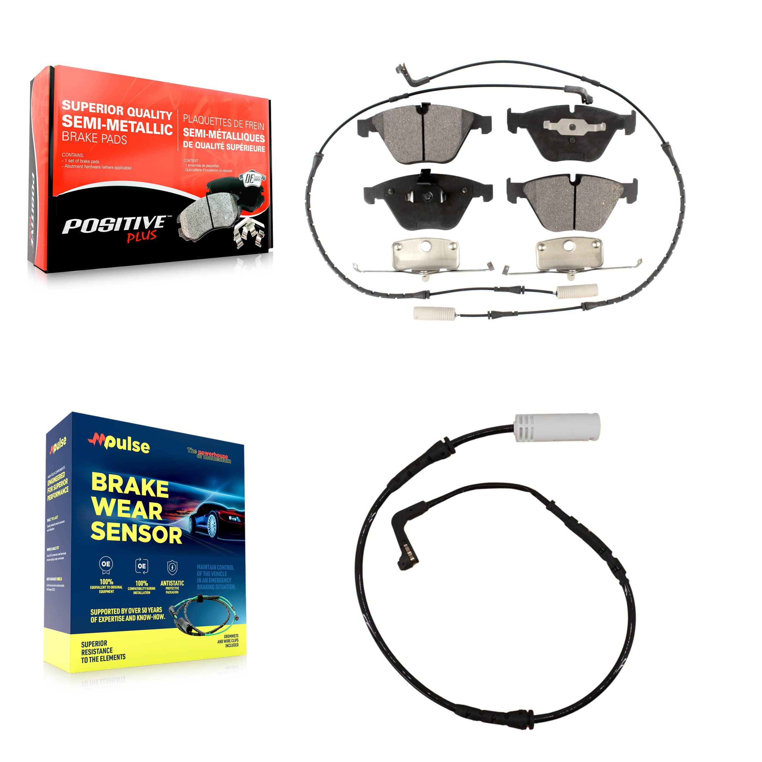 Positive Plus - KPW-100687 - Front Disc Brake Pad Kits