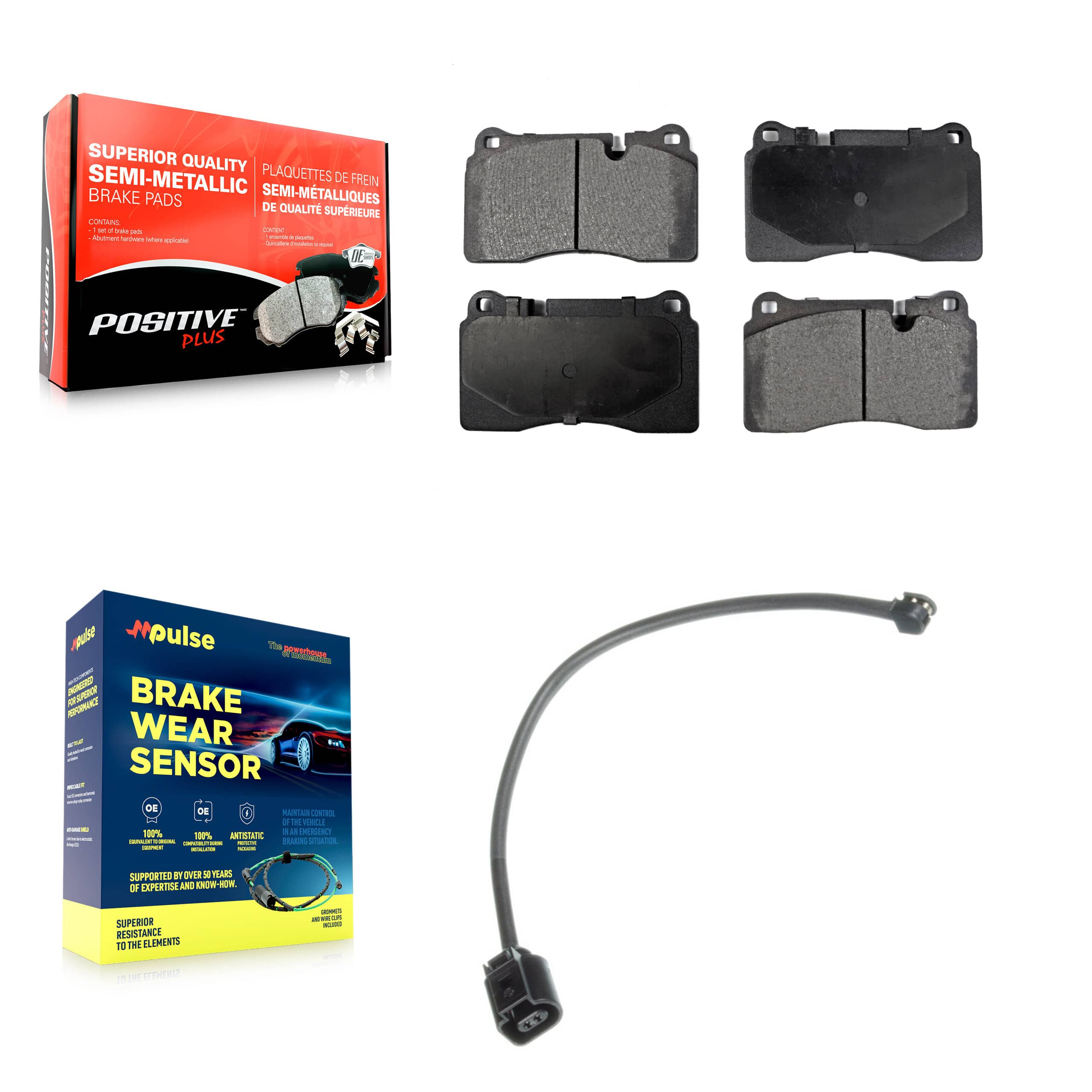 Positive Plus - KPW-100689 - Front Disc Brake Pad Kits
