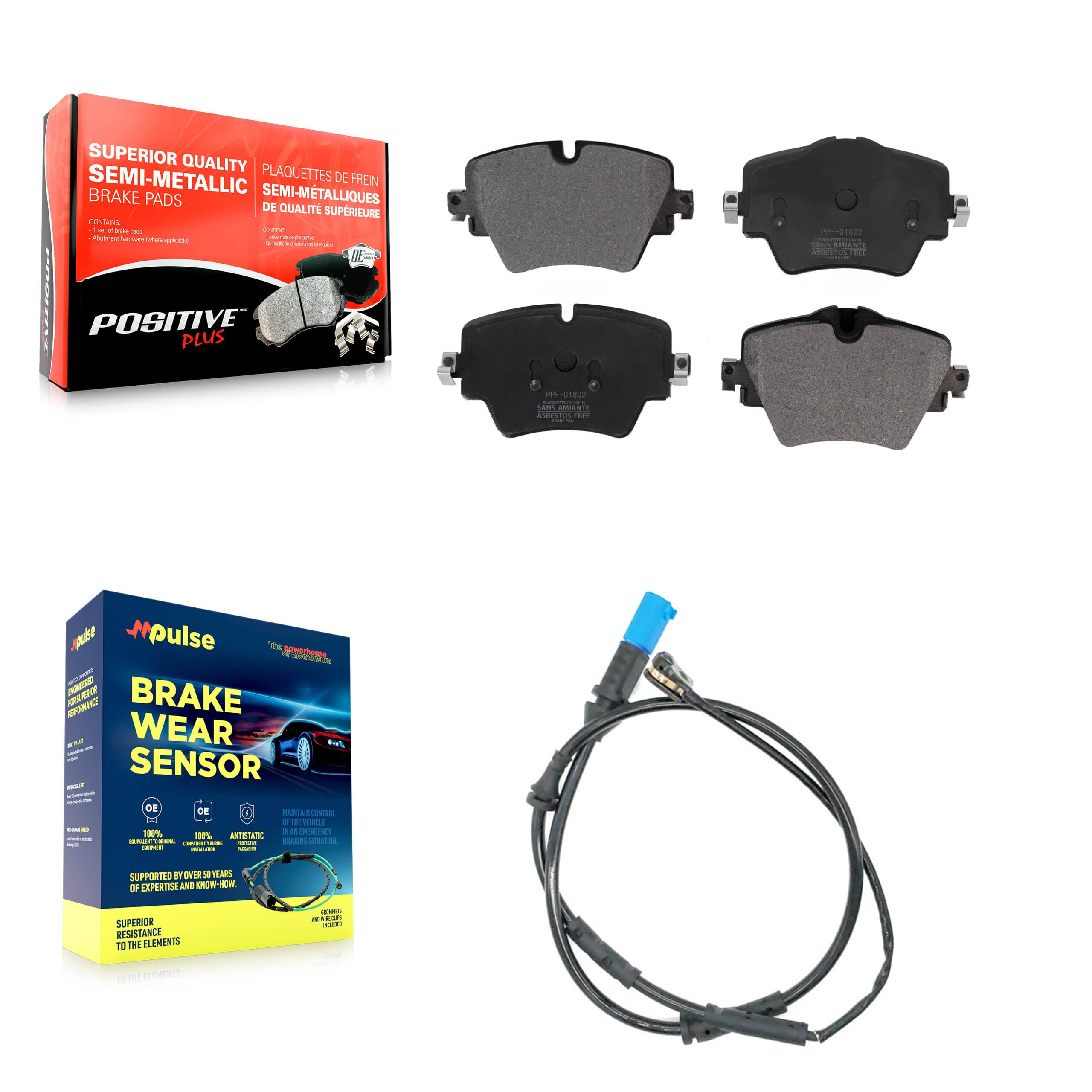 Positive Plus - KPW-100709 - Front Disc Brake Pad Kits