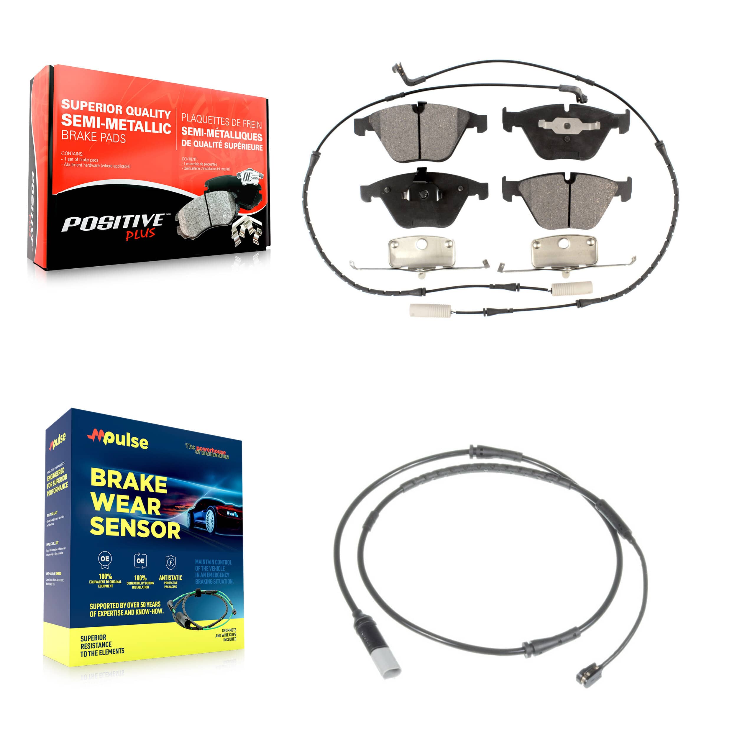 Positive Plus - KPW-100714 - Front Disc Brake Pad Kits