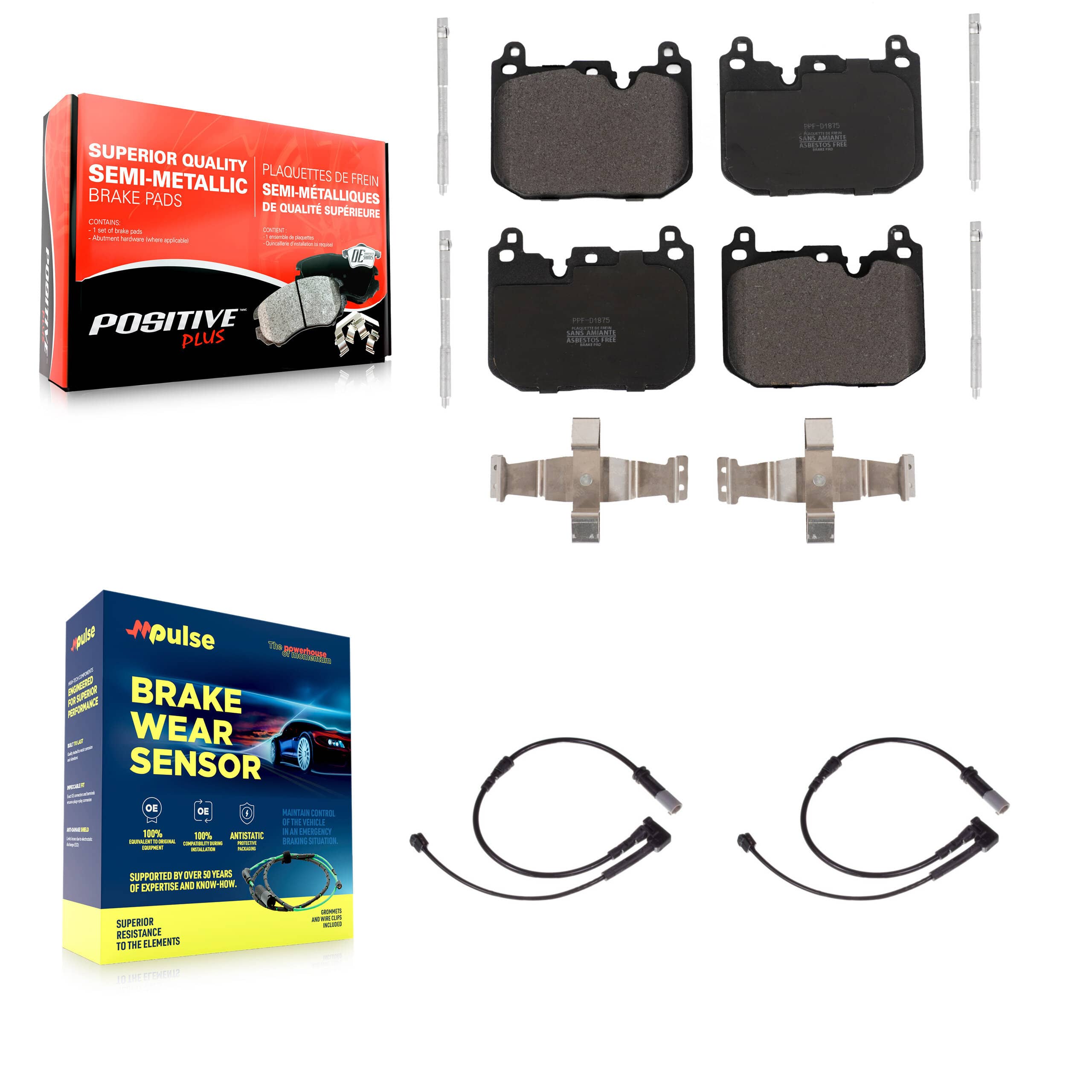 Positive Plus - KPW-100773 - Front Disc Brake Pad Kits