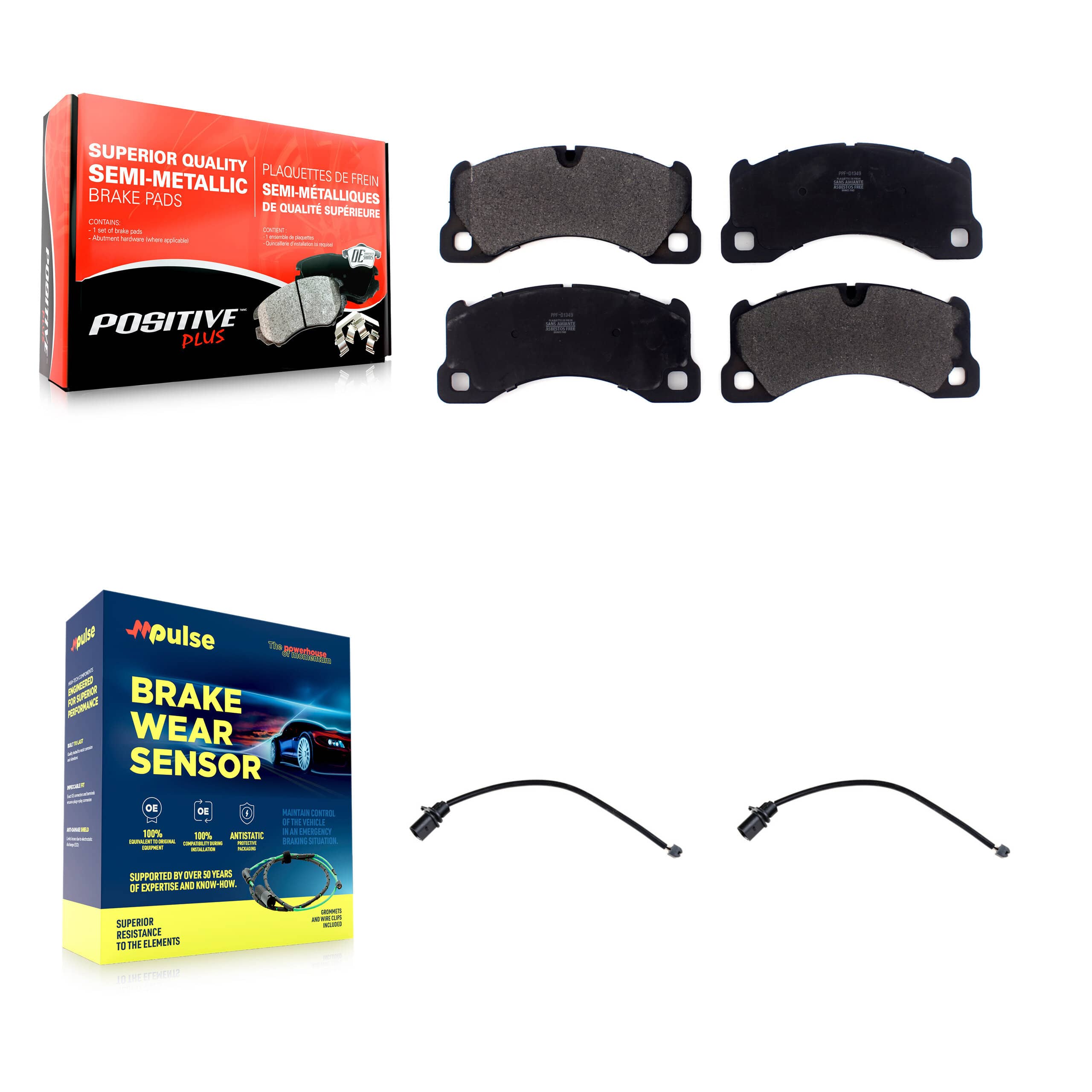 Positive Plus - KPW-100841 - Front Disc Brake Pad Kits