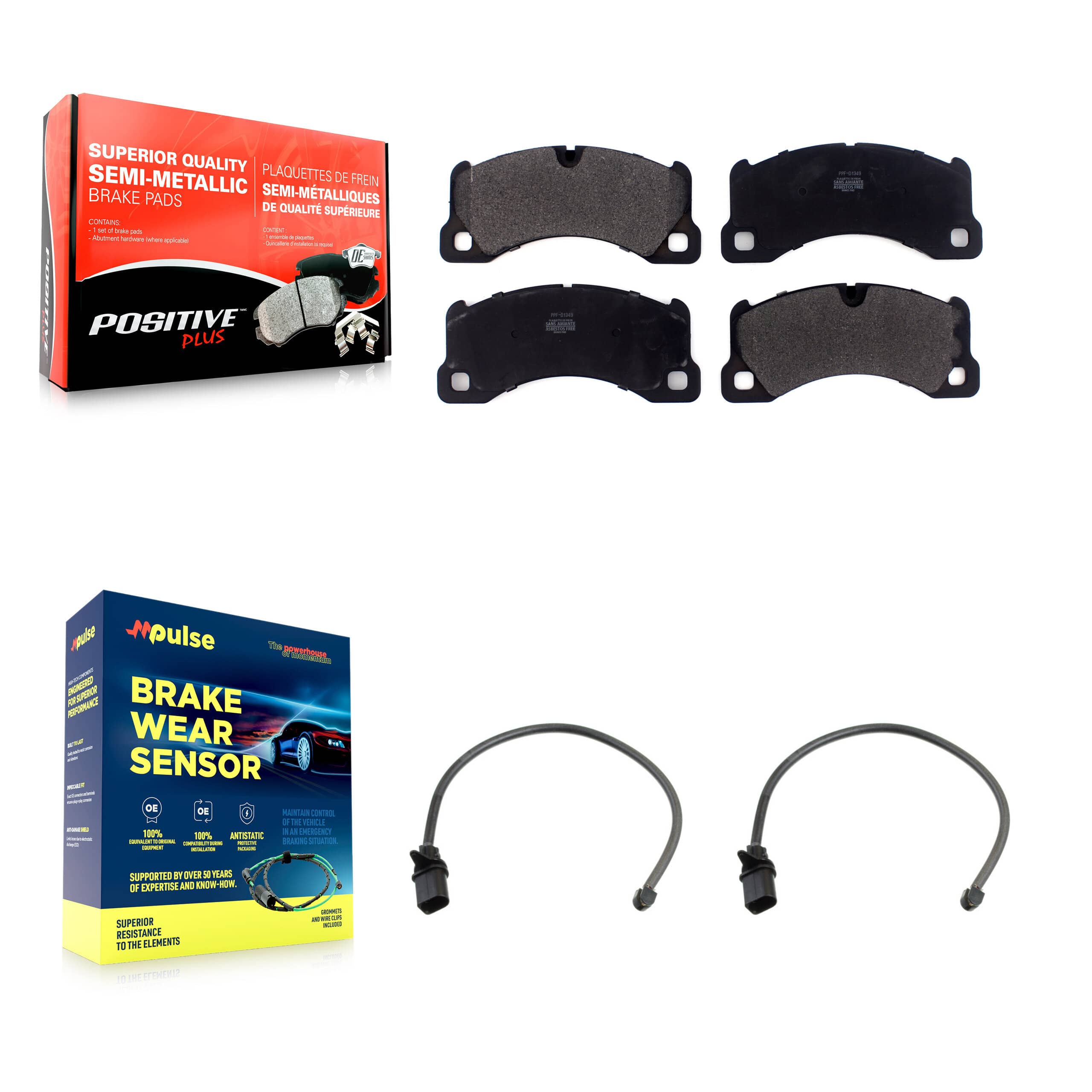 Positive Plus - KPW-100844 - Front Disc Brake Pad Kits
