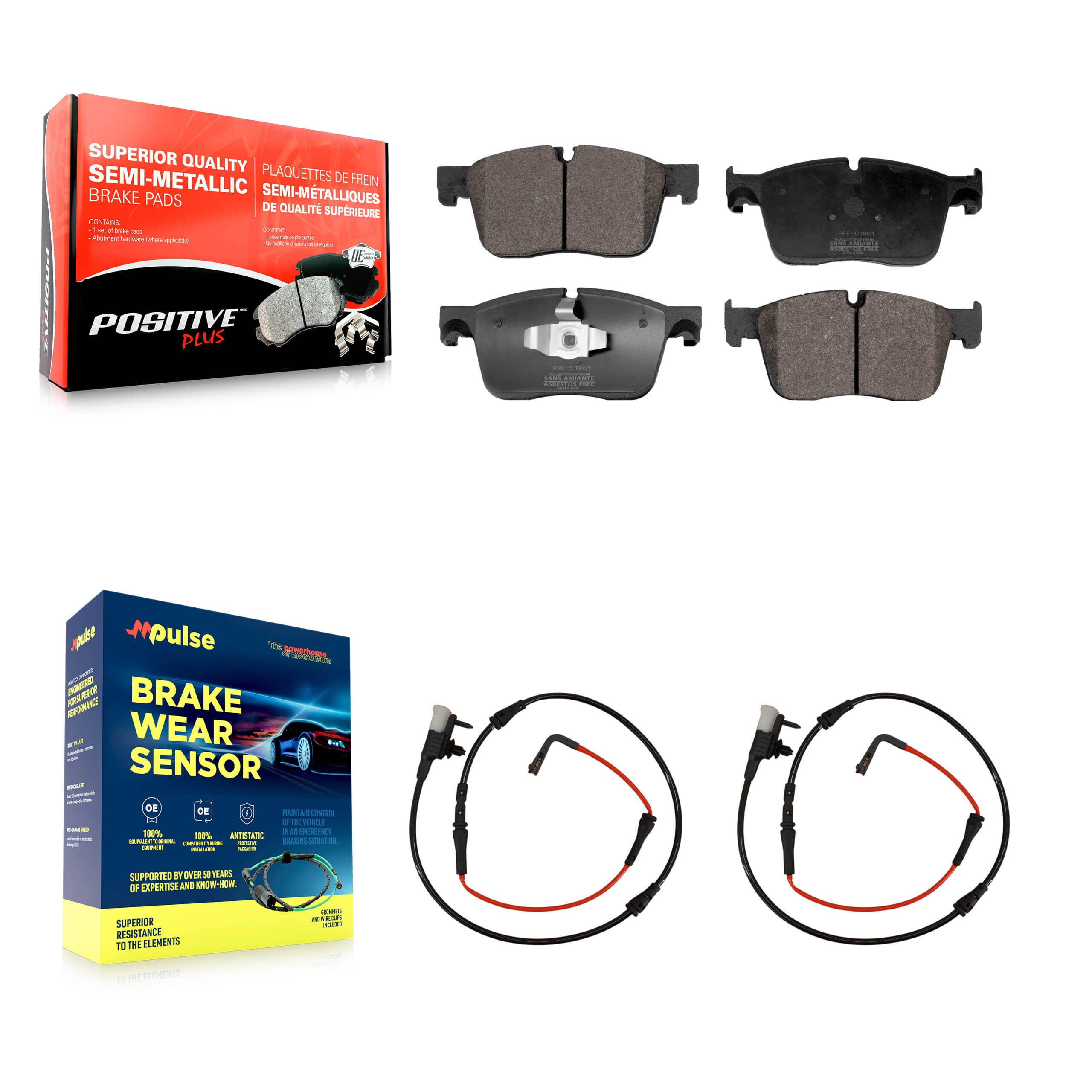 Positive Plus - KPW-100860 - Front Disc Brake Pad Kits