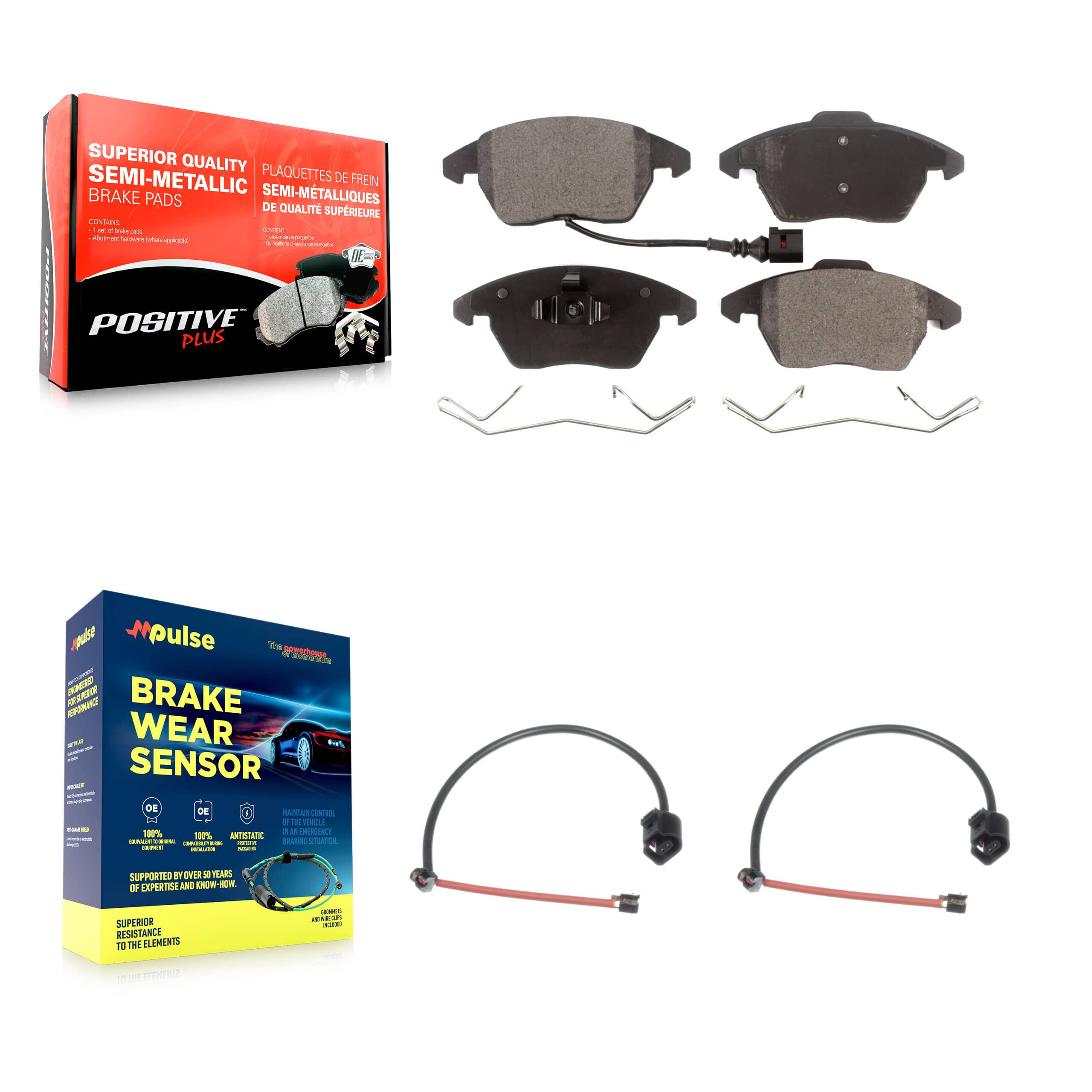 Positive Plus - KPW-100865 - Front Disc Brake Pad Kits