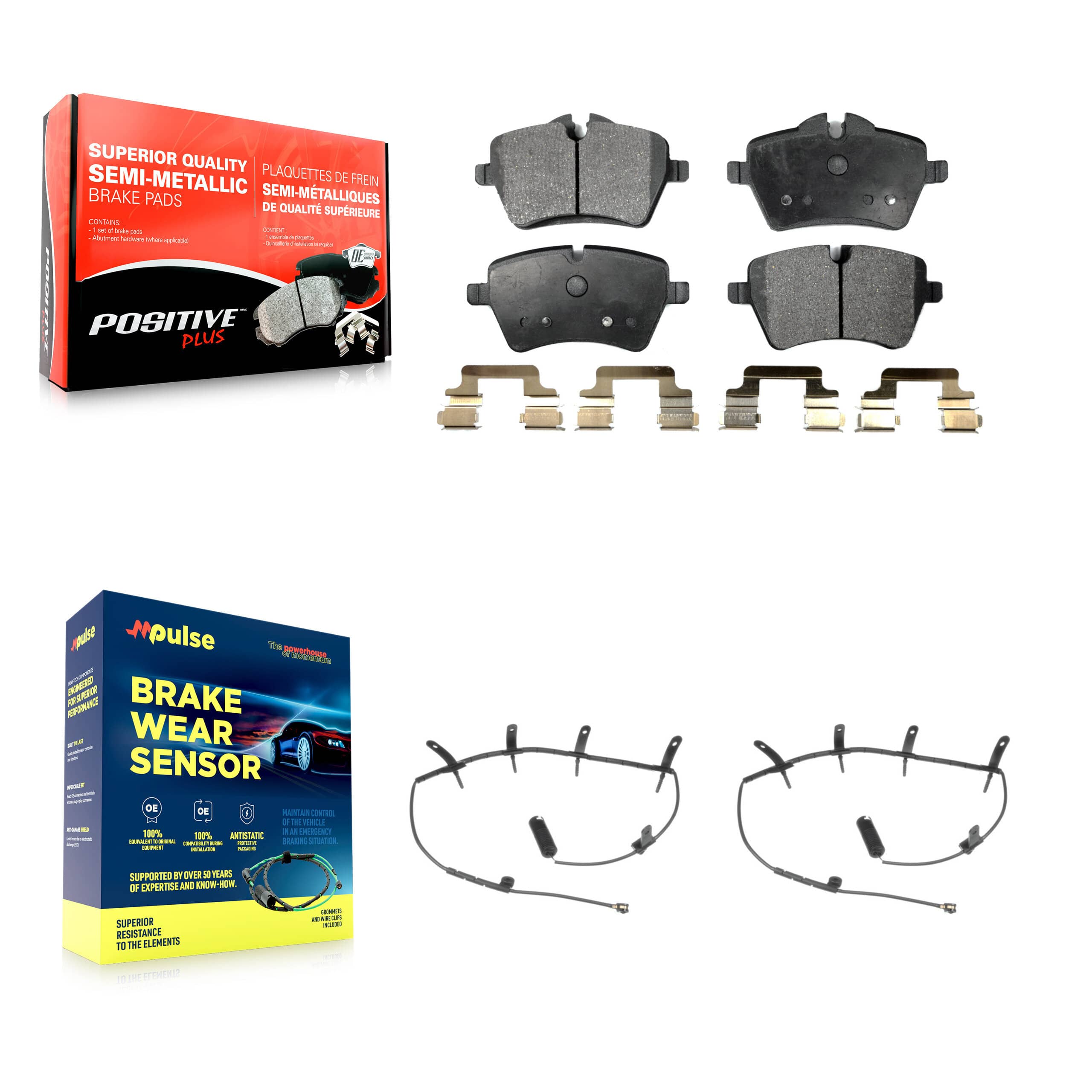 Positive Plus - KPW-100874 - Front Disc Brake Pad Kits