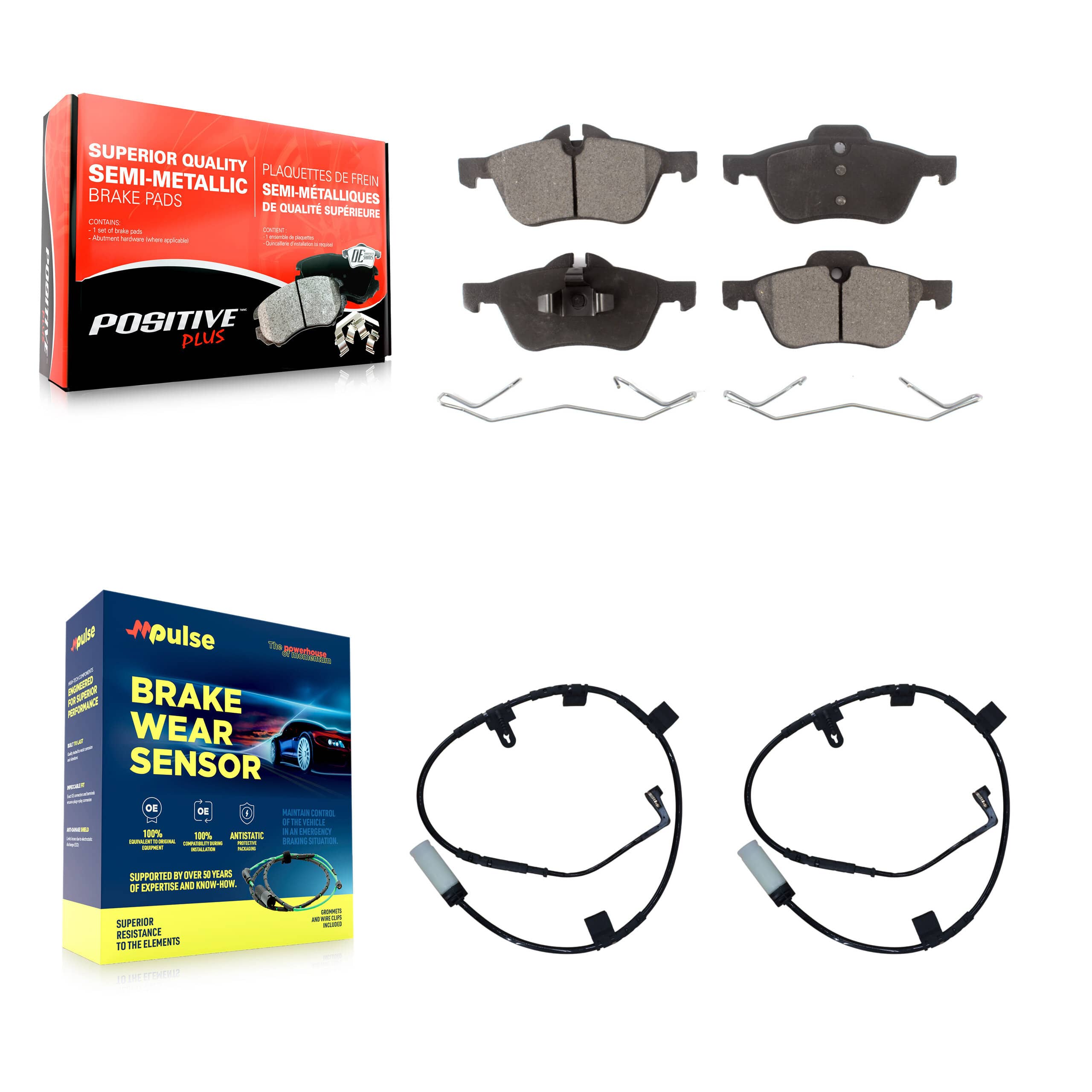 Positive Plus - KPW-100876 - Front Disc Brake Pad Kits