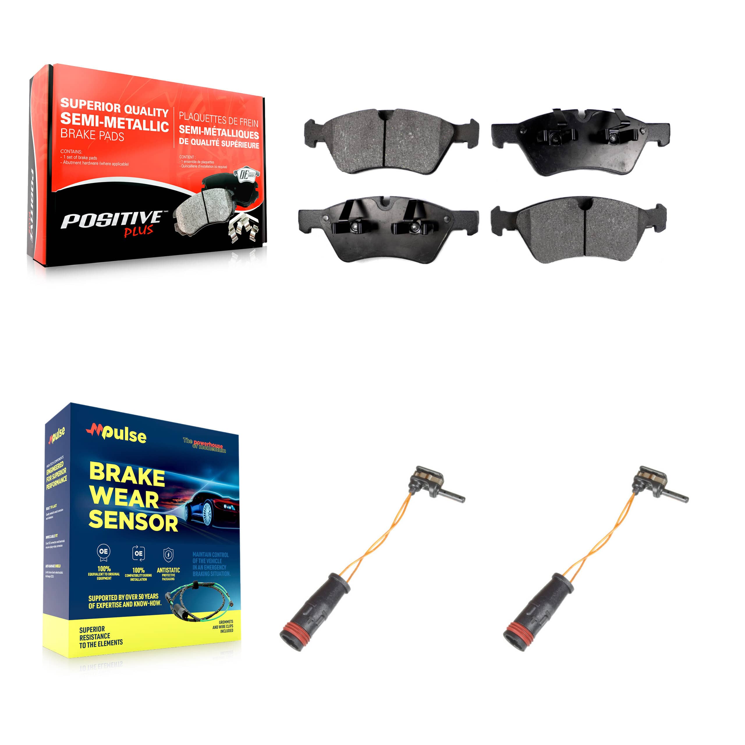 Positive Plus - KPW-100898 - Front Disc Brake Pad Kits